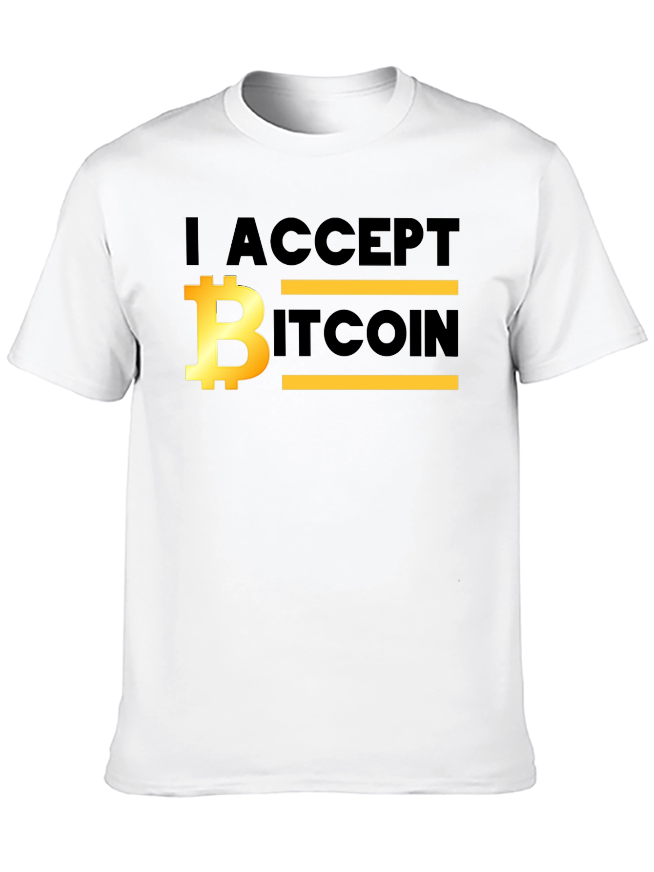 I Accept Bitcoin T-Shirt - Crypto Fan Apparel