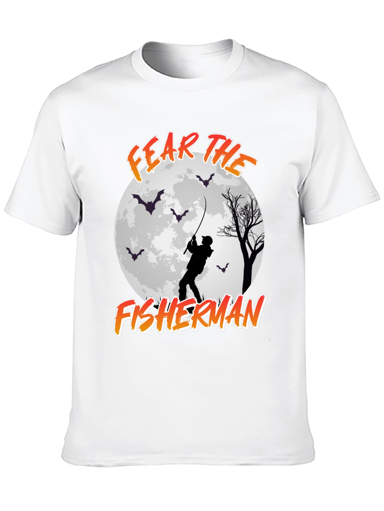 Fear the Fisherman Graphic Tee - Halloween Fishing Shirt