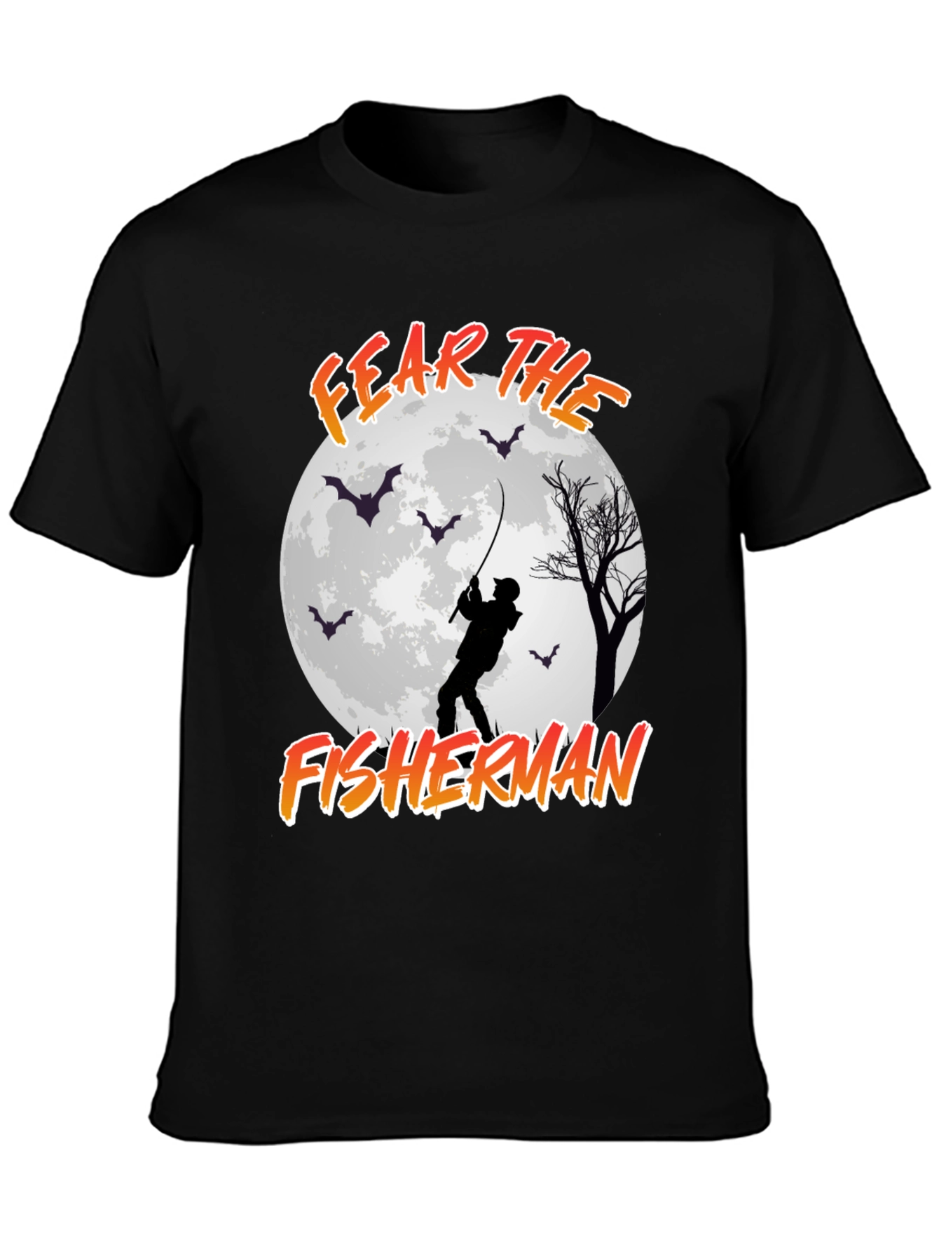 Fear the Fisherman Graphic Tee - Halloween Fishing Shirt