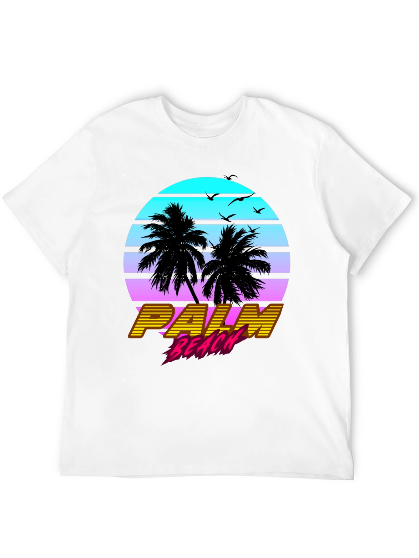 Palm Beach Retro Graphic T-Shirt