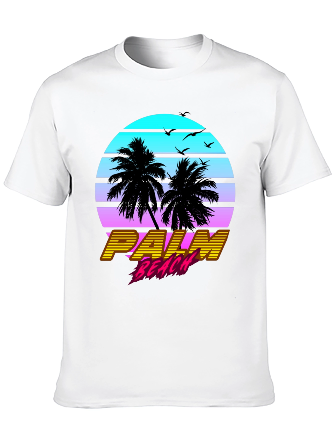 Palm Beach Retro Graphic T-Shirt