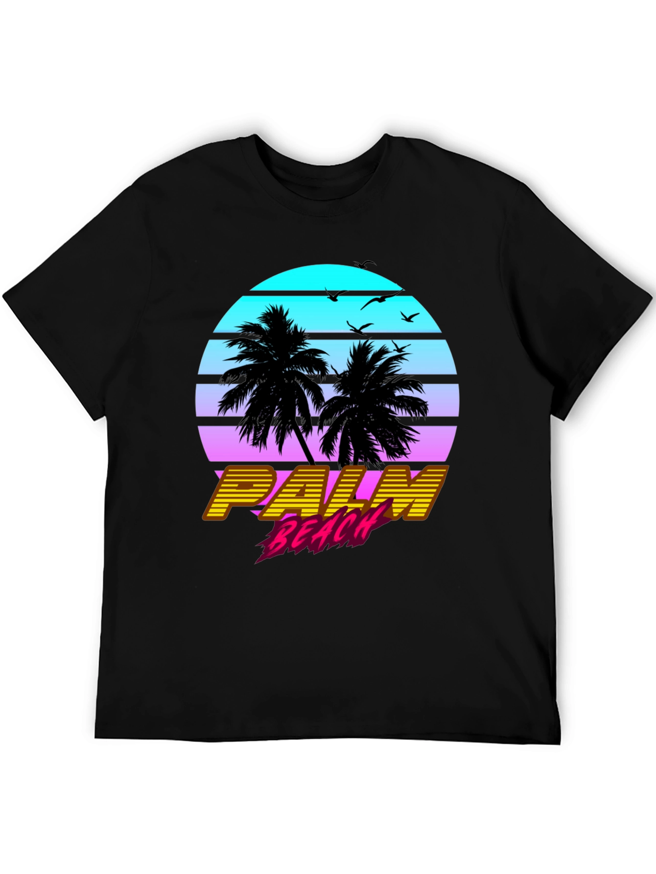 Palm Beach Retro Graphic T-Shirt