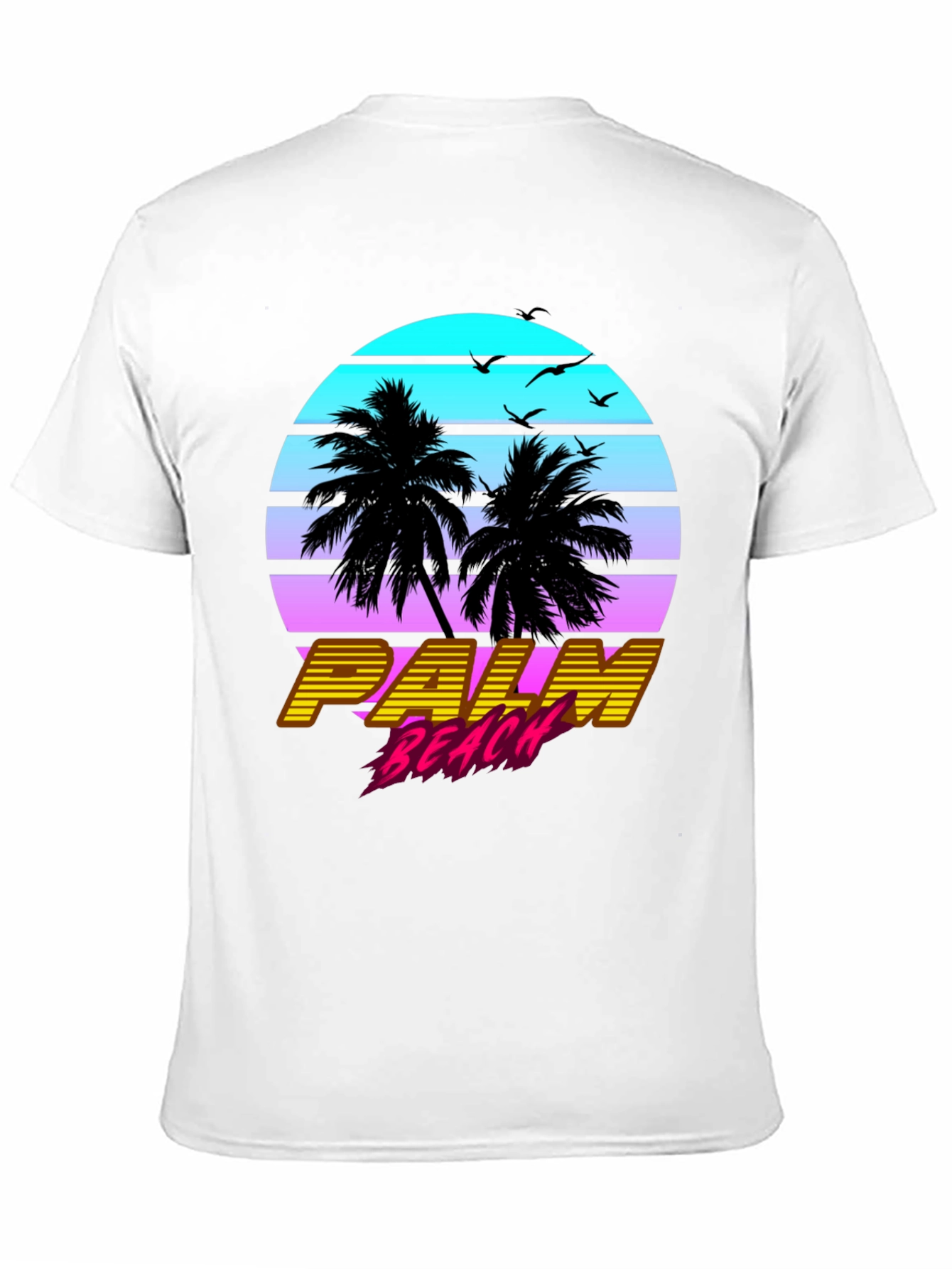 Palm Beach Retro Graphic T-Shirt