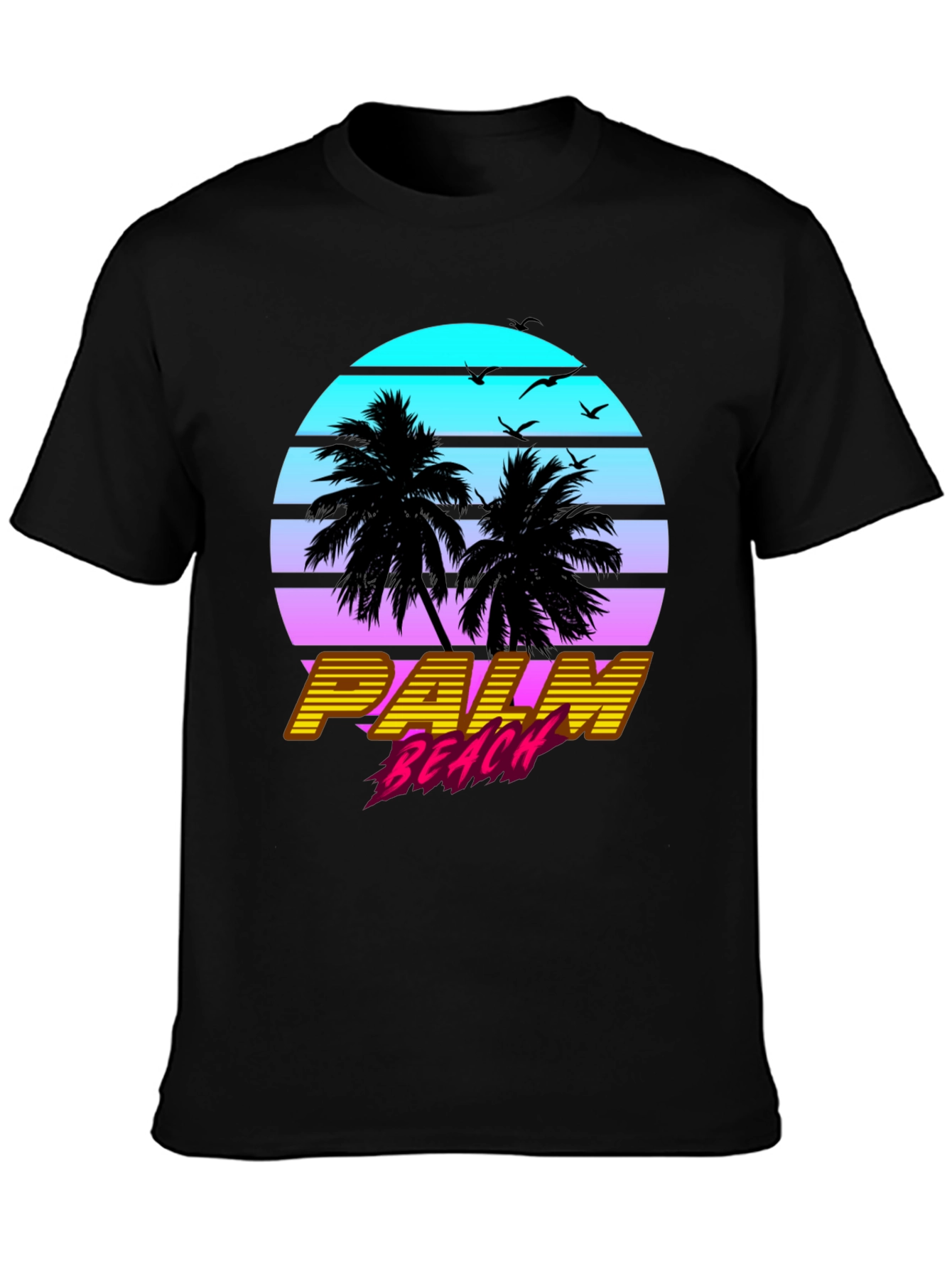 Palm Beach Retro Graphic T-Shirt