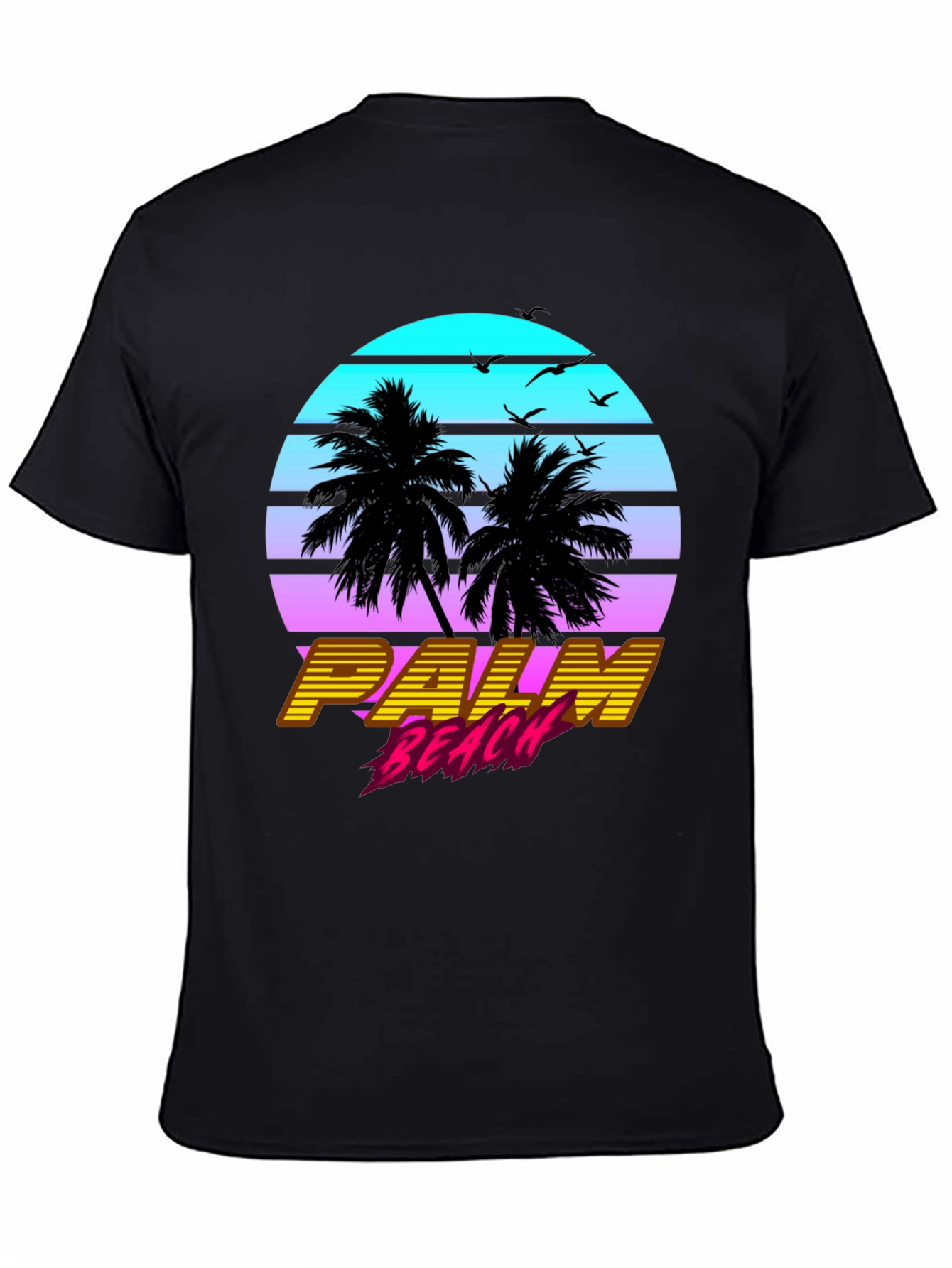 Palm Beach Retro Graphic T-Shirt