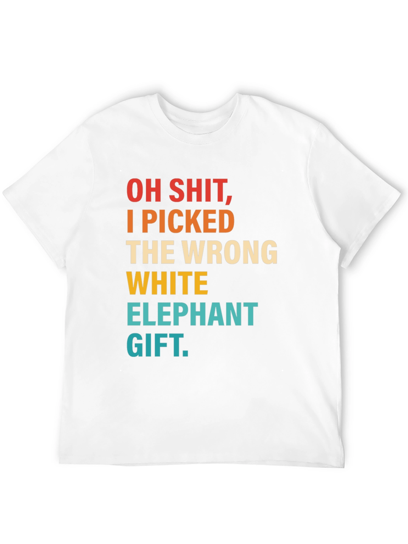 Funny Wrong White Elephant Novelty T-Shirt