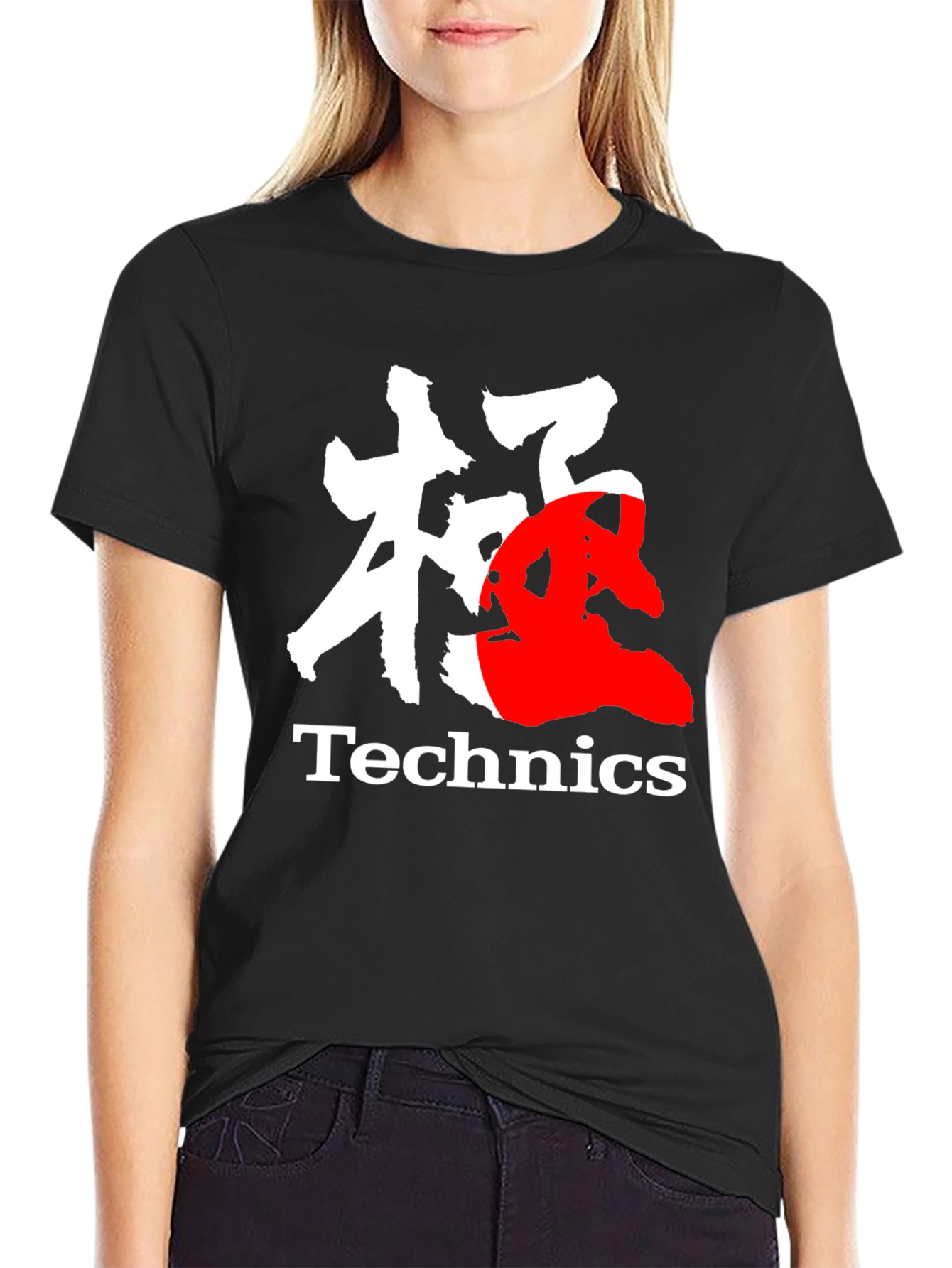 Technics Kanji Graphic Black T-Shirt