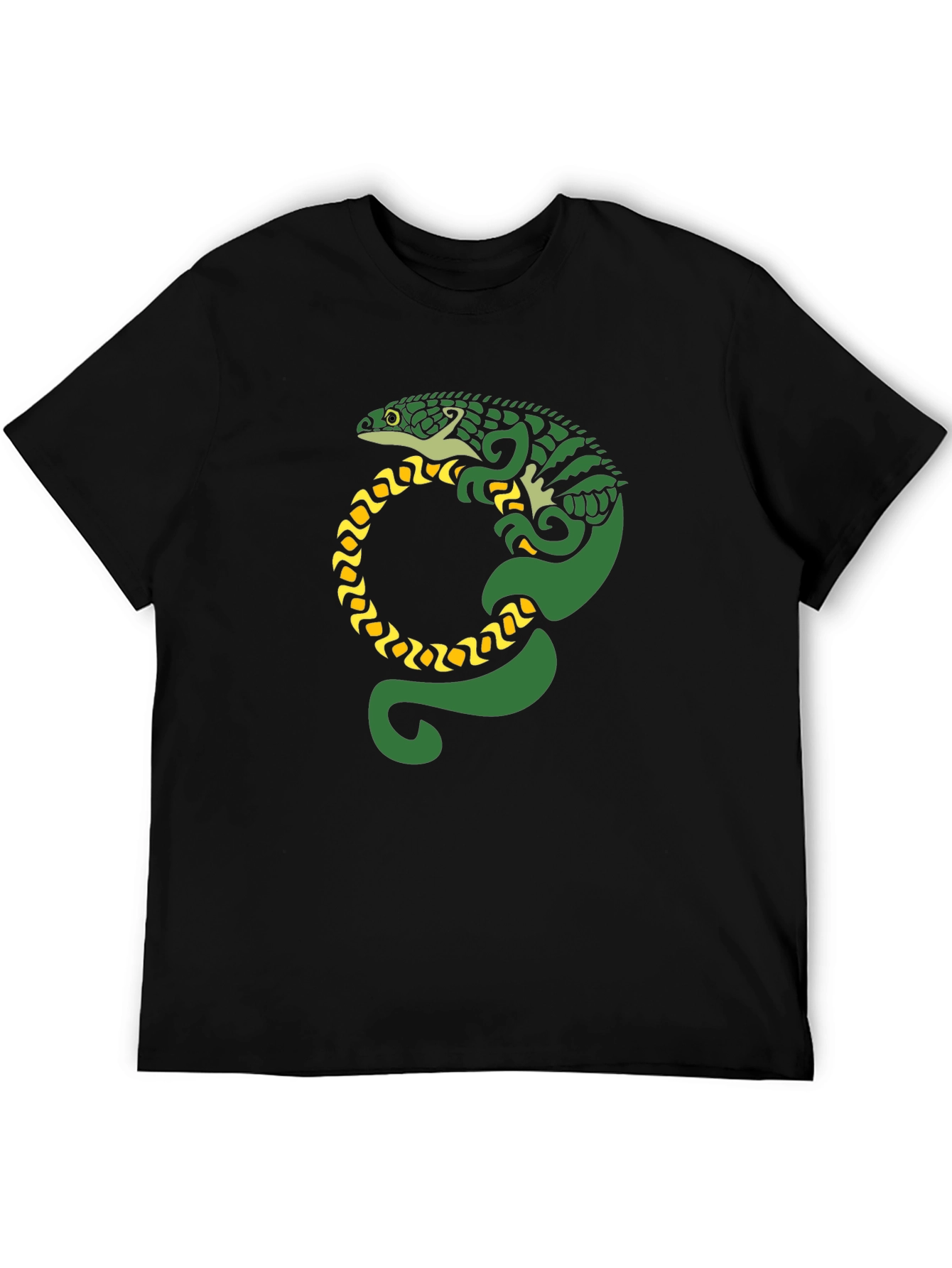 Lizard Graphic Black T-Shirt