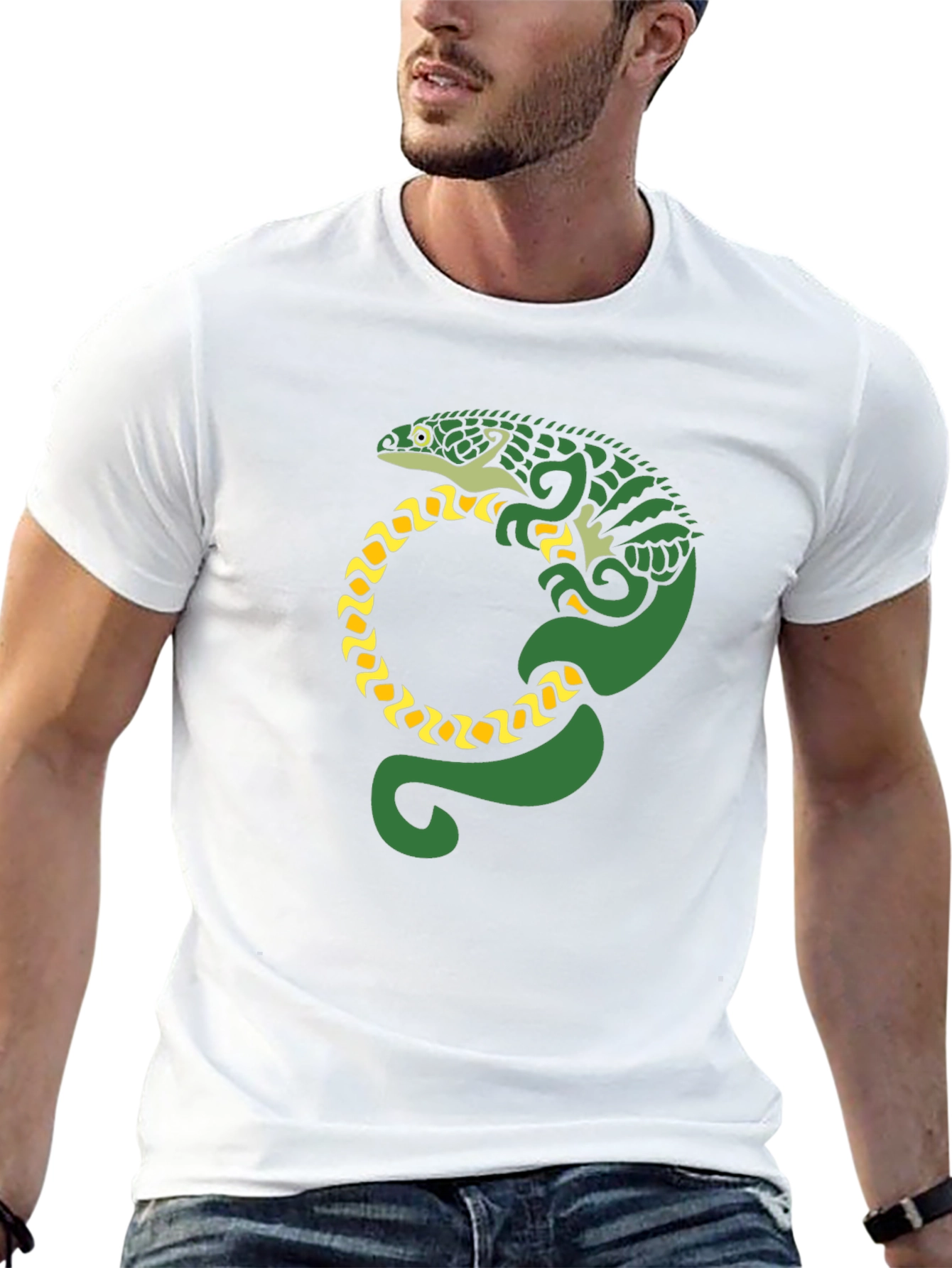 Lizard Graphic Black T-Shirt
