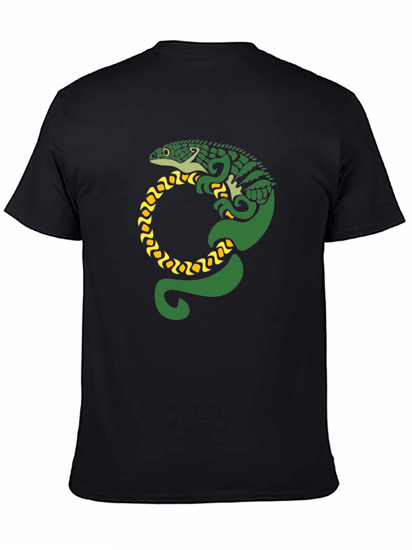 Lizard Graphic Black T-Shirt