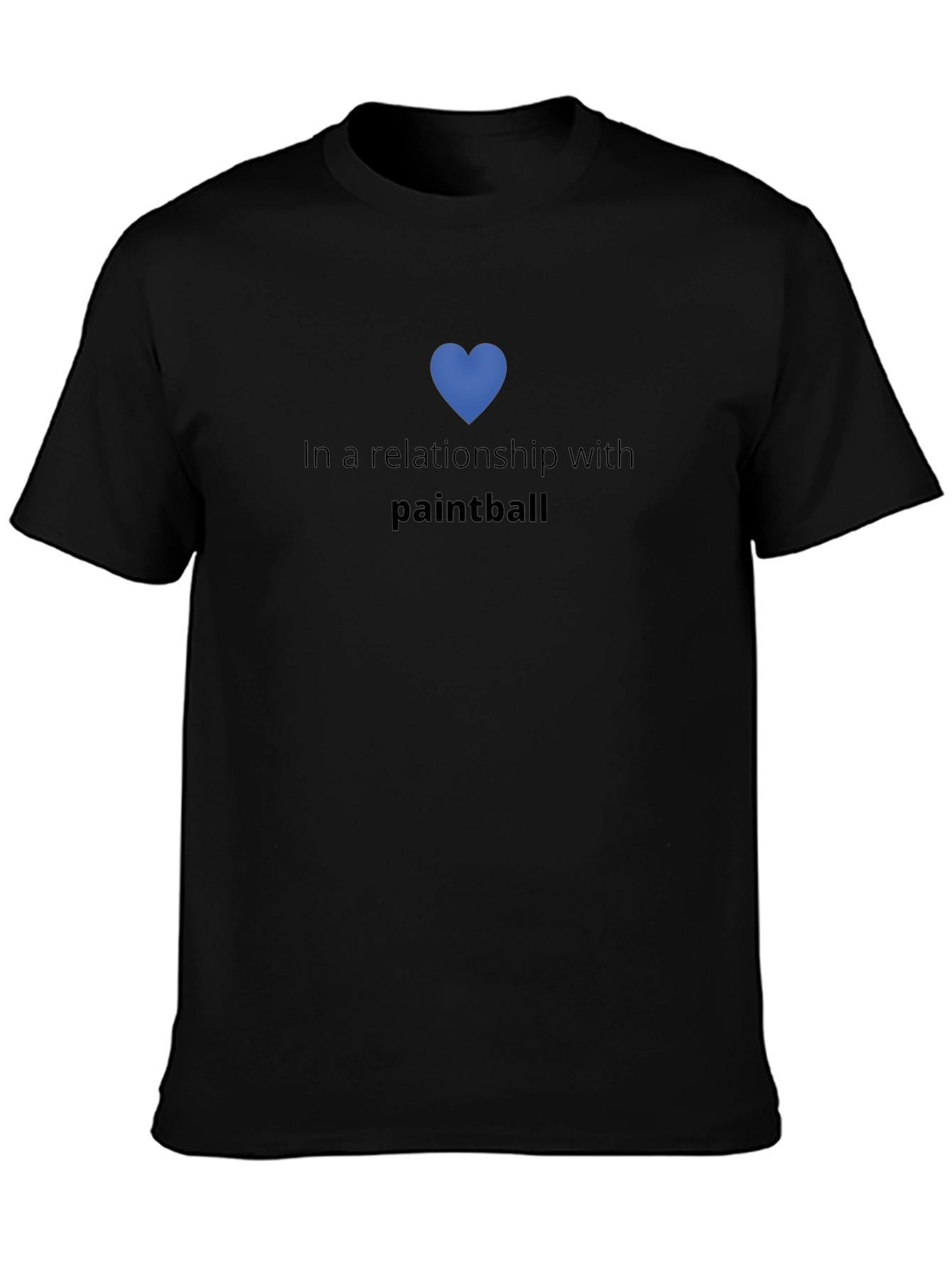 Paintball Relationship T-Shirt - Black Crew Neck