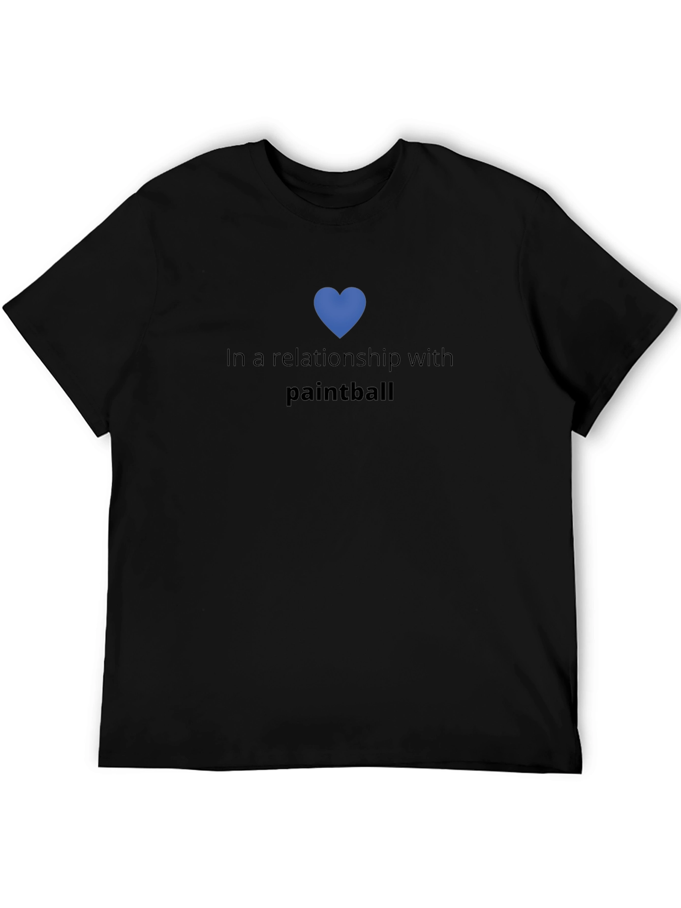 Paintball Relationship T-Shirt - Black Crew Neck