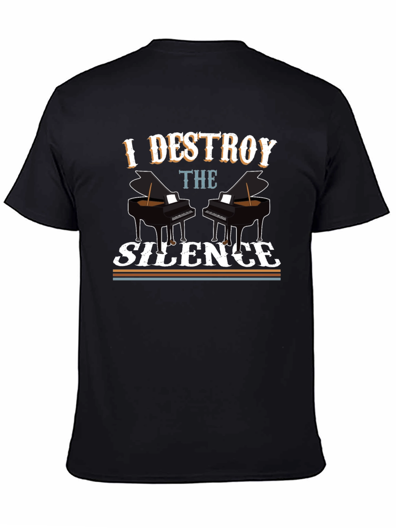 I Destroy The Silence Piano T-Shirt