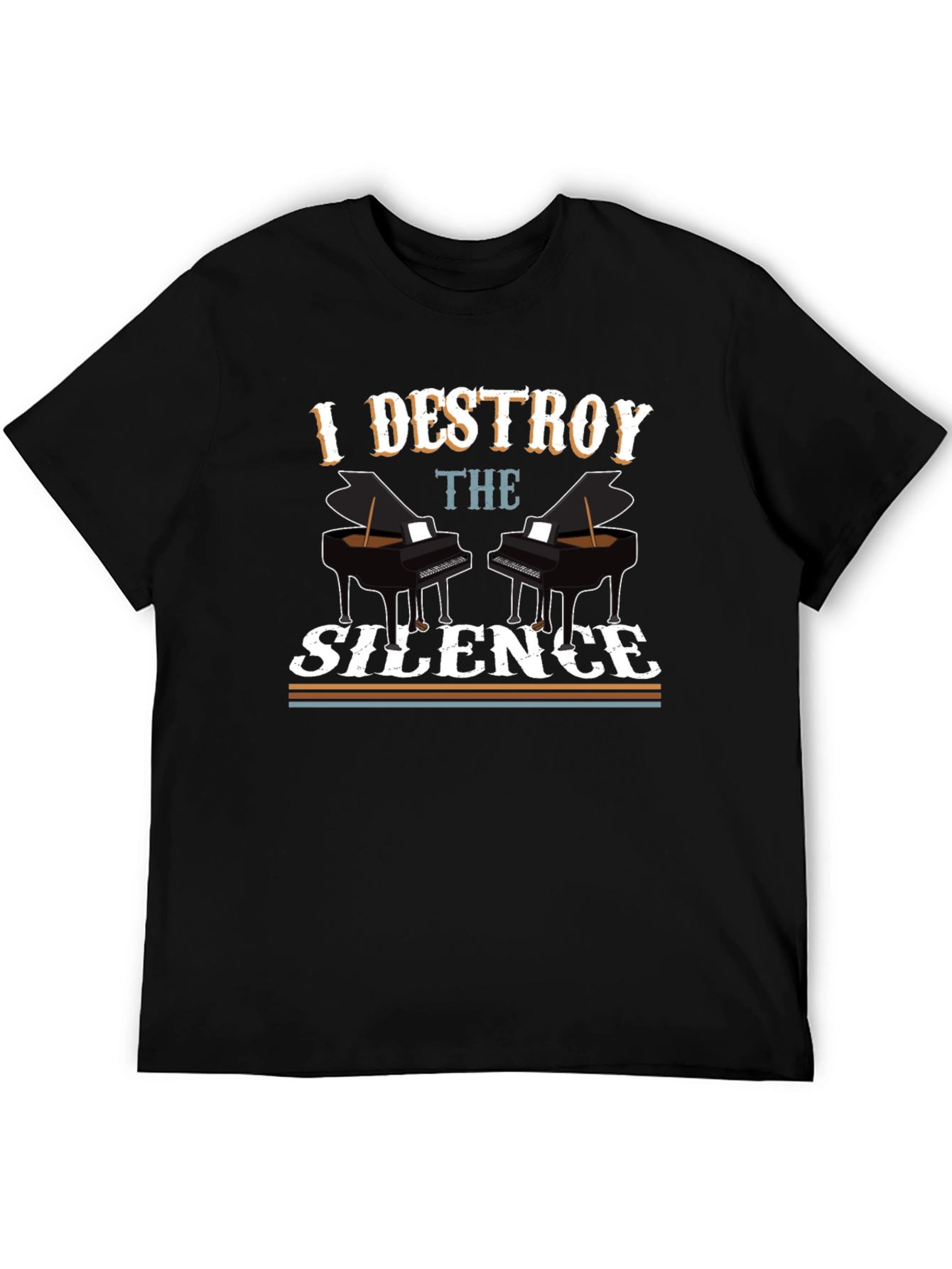 I Destroy The Silence Piano T-Shirt