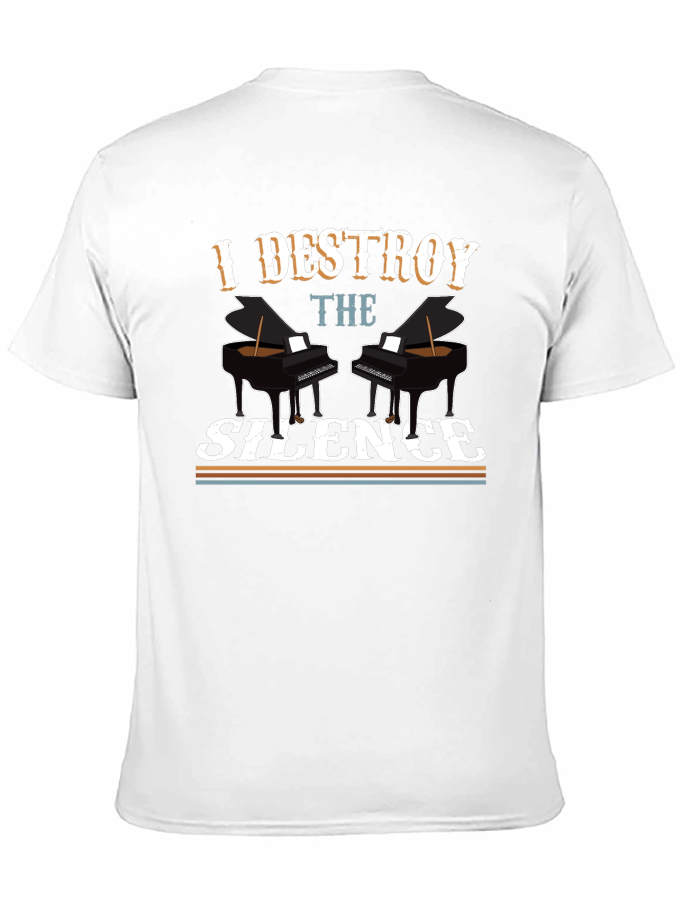 I Destroy The Silence Piano T-Shirt
