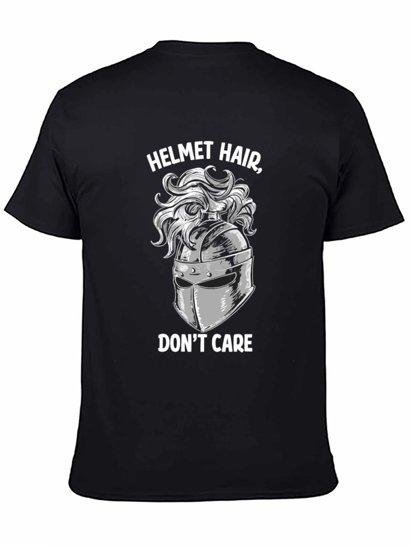 Helmet Hair Dont Care T-Shirt
