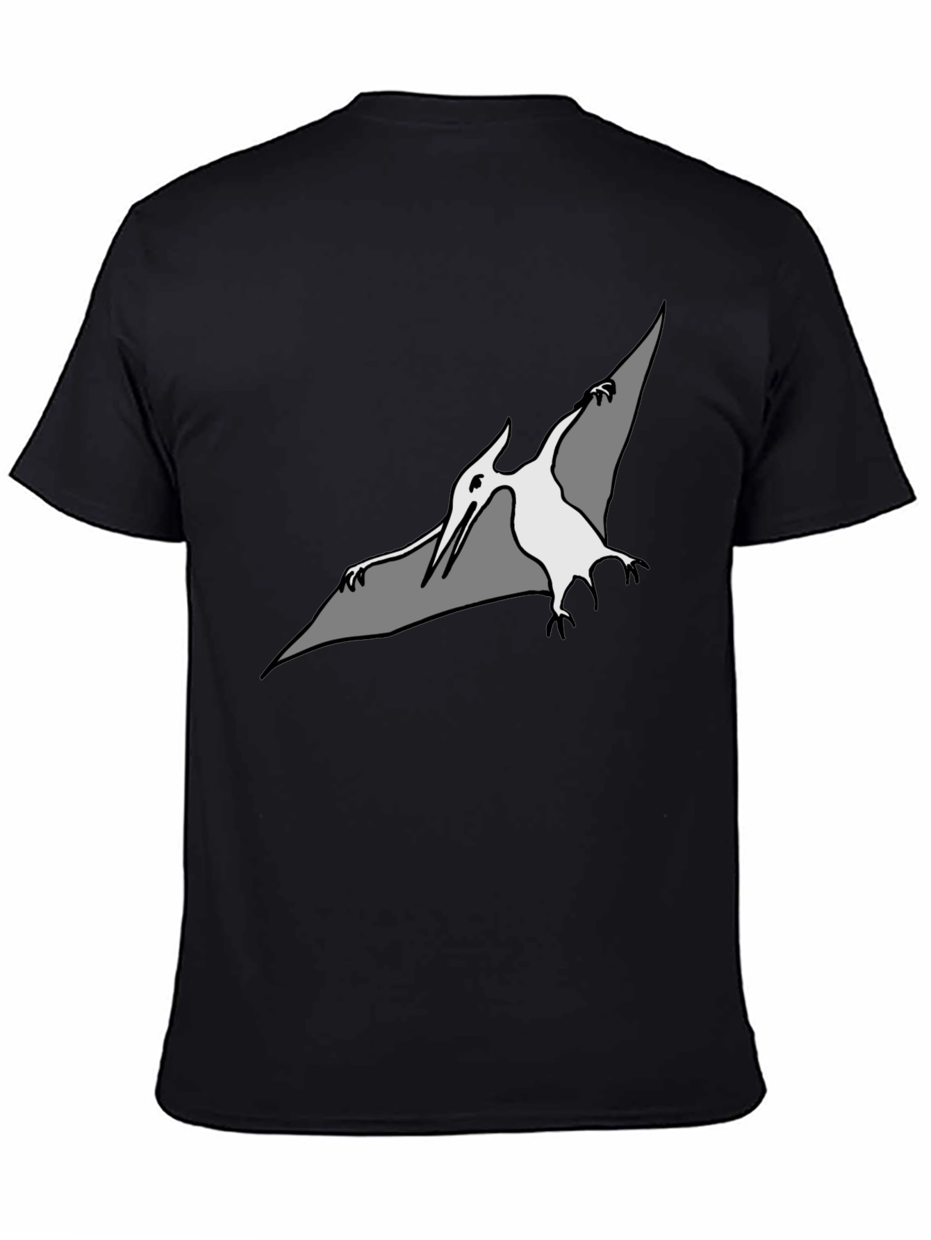 Pterodactyl Graphic Tee - Stylish Black T-Shirt