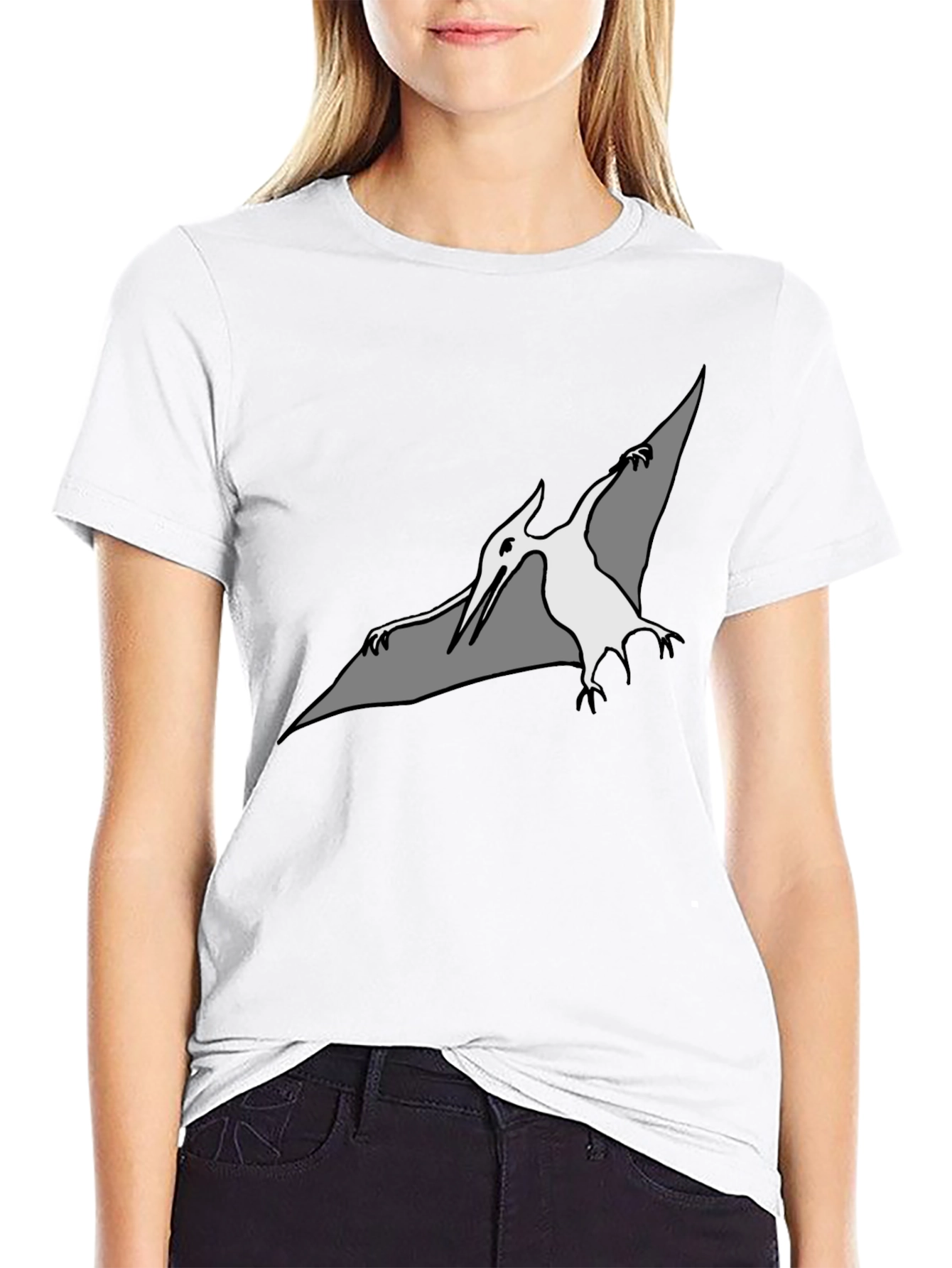 Pterodactyl Graphic Tee - Stylish Black T-Shirt