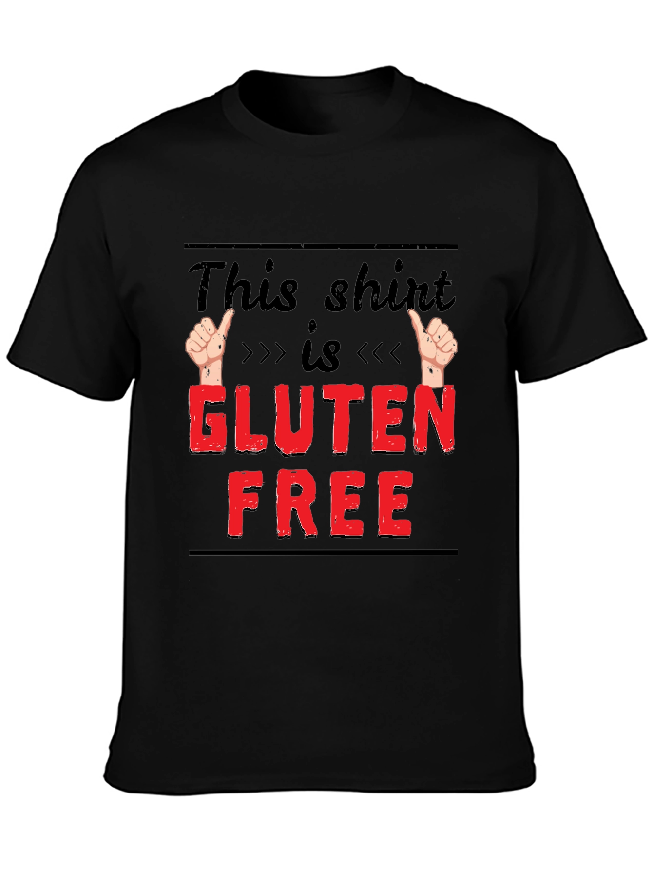 Gluten Free Funny T-Shirt Novelty Tee for Foodies
