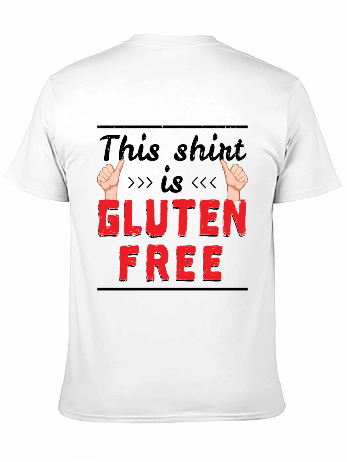 Gluten Free Funny T-Shirt Novelty Tee for Foodies