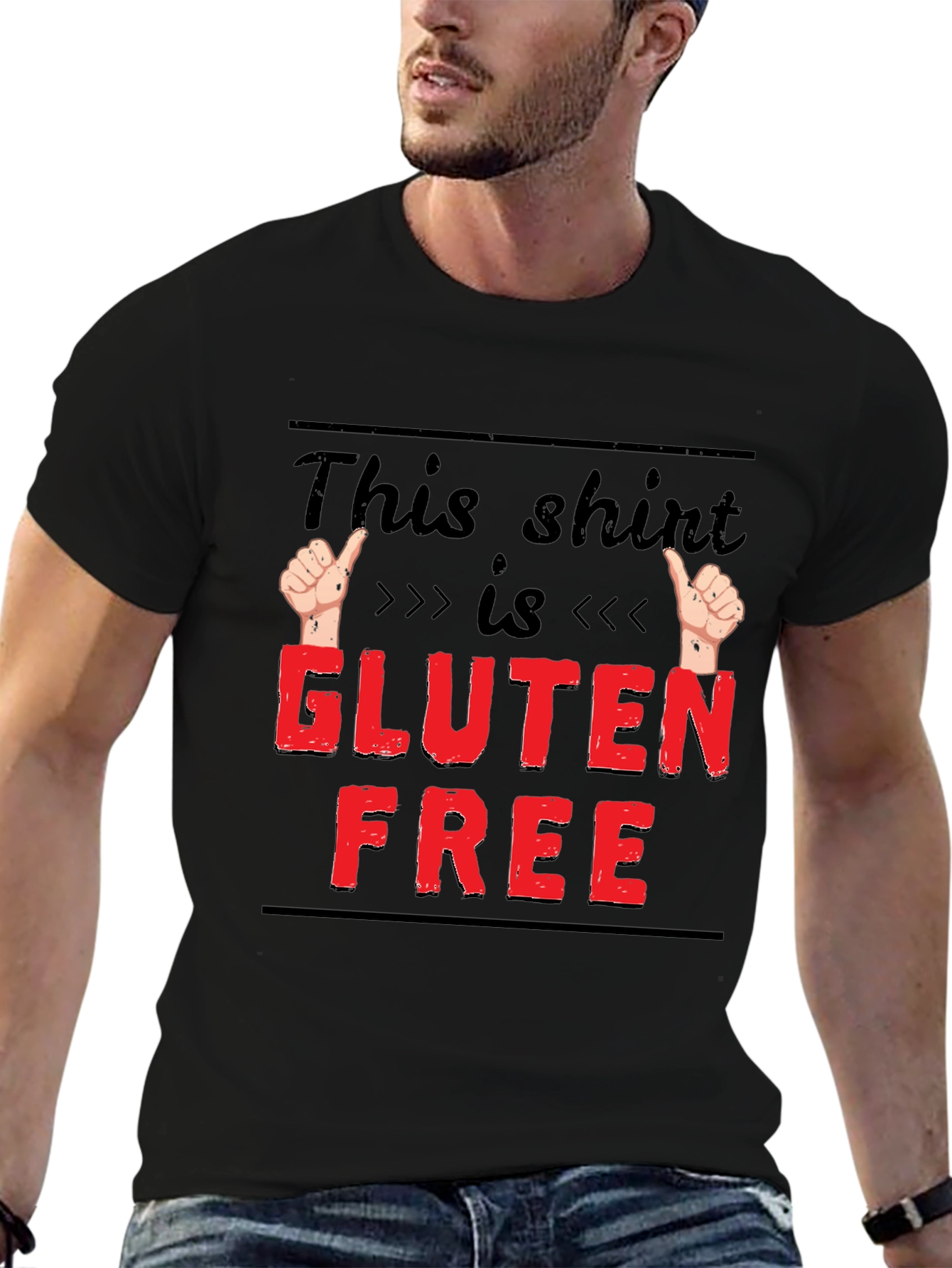 Gluten Free Funny T-Shirt Novelty Tee for Foodies