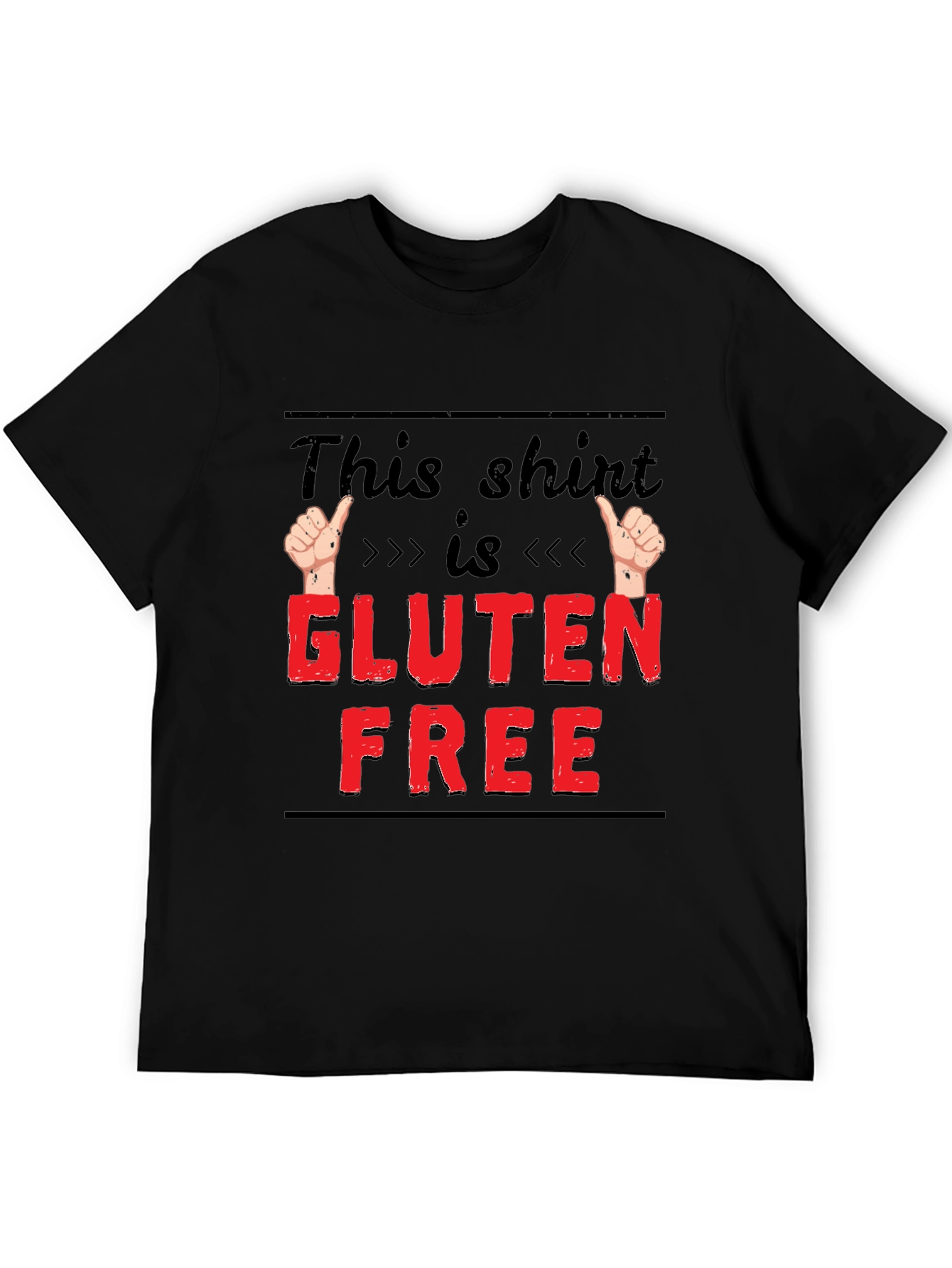 Gluten Free Funny T-Shirt Novelty Tee for Foodies