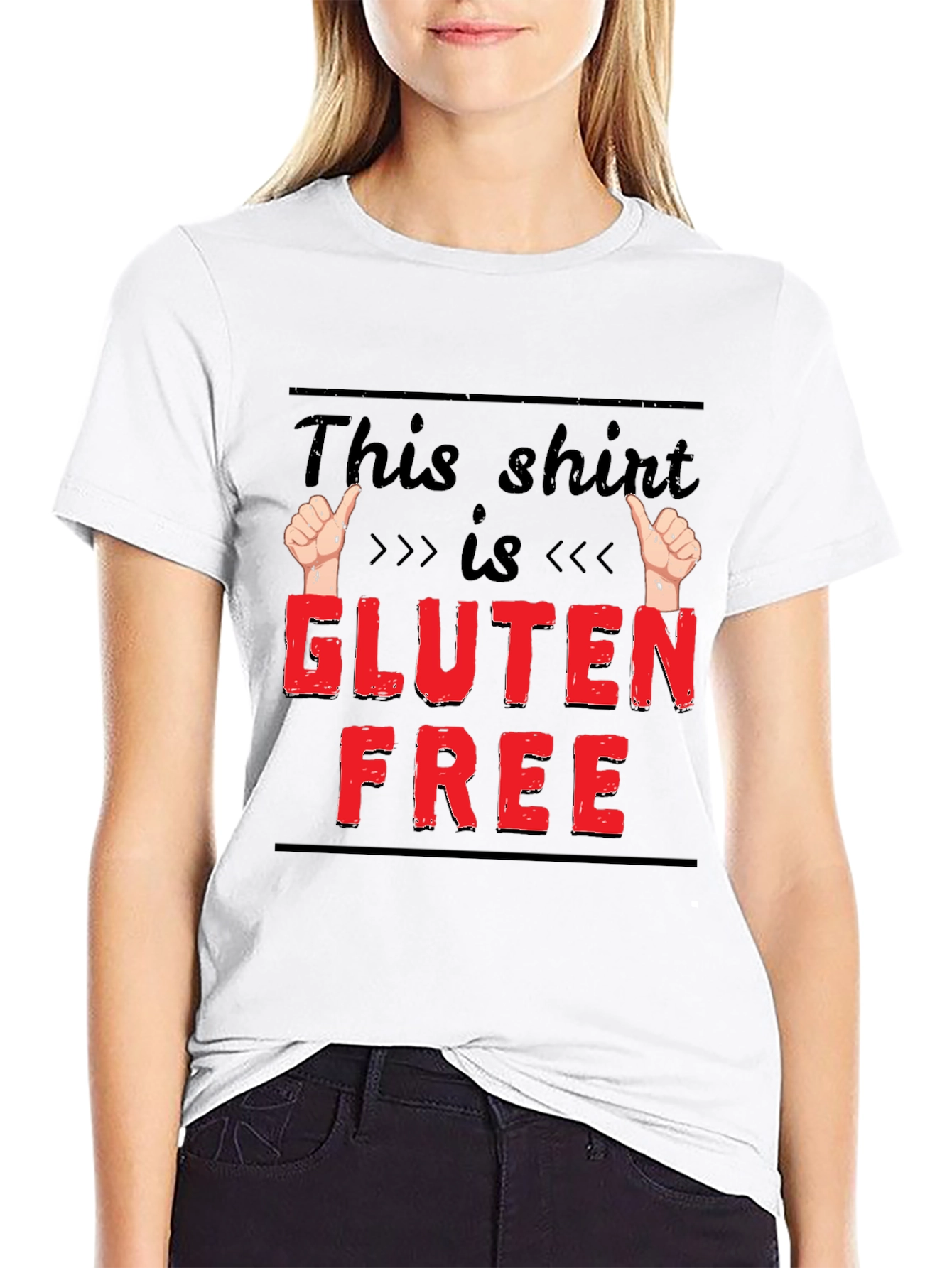 Gluten Free Funny T-Shirt Novelty Tee for Foodies