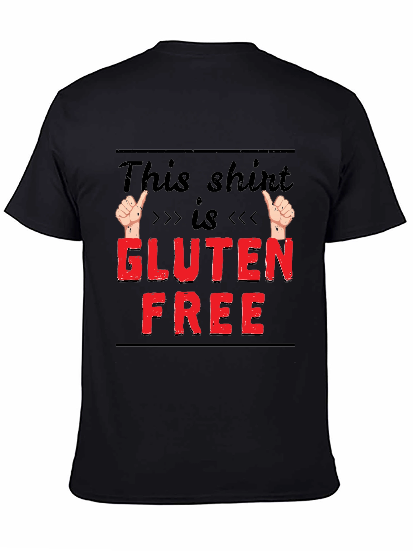 Gluten Free Funny T-Shirt Novelty Tee for Foodies