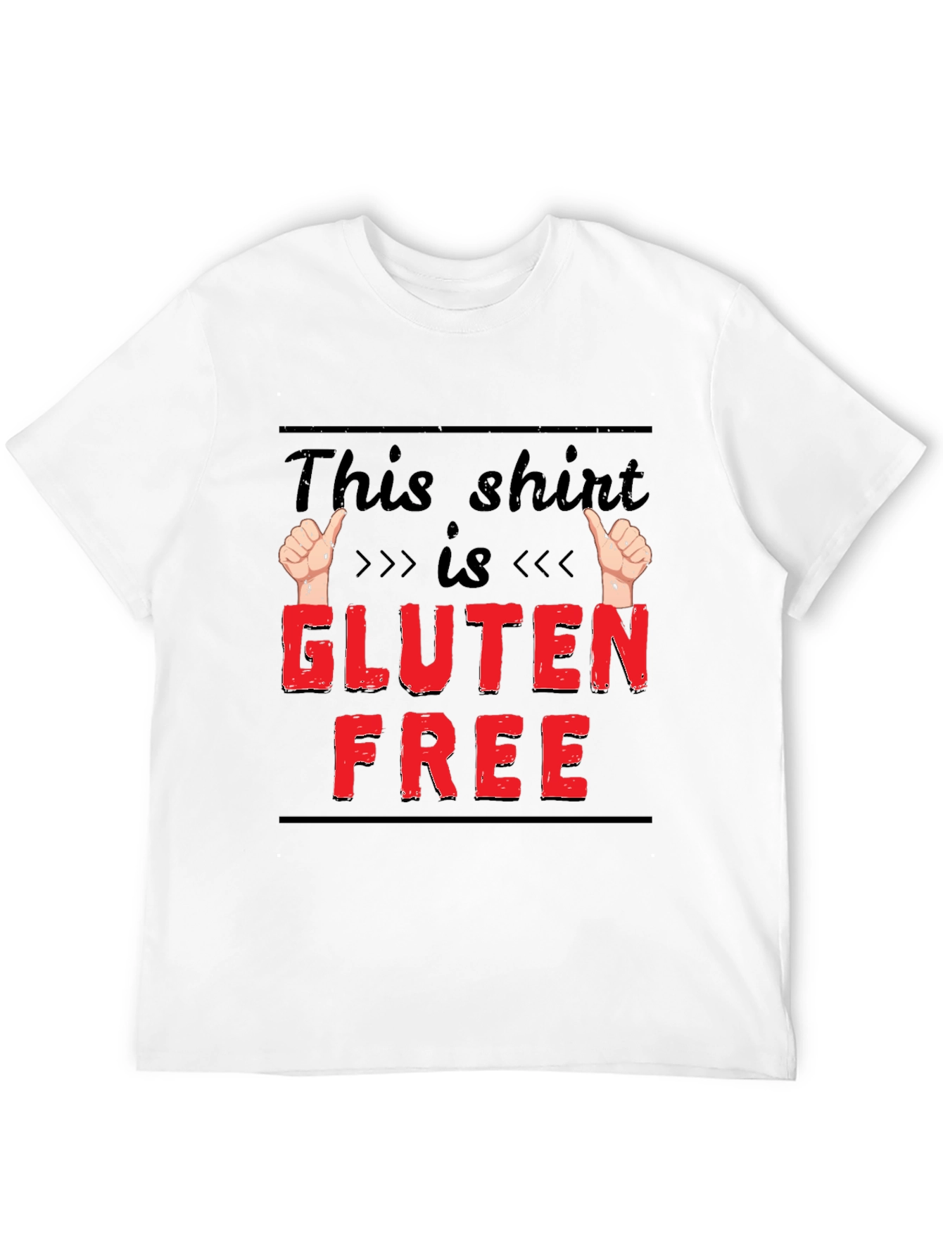 Gluten Free Funny T-Shirt Novelty Tee for Foodies