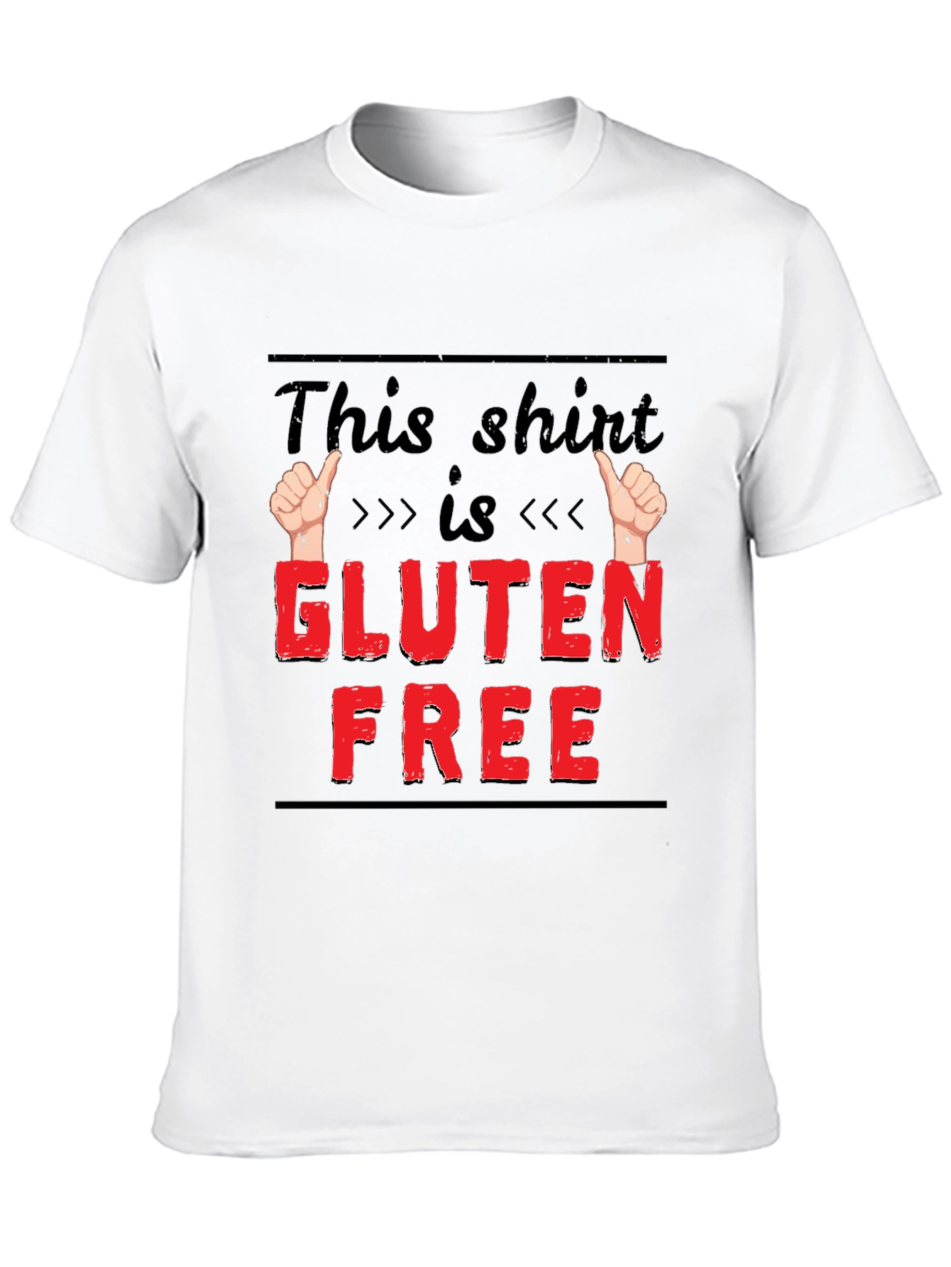 Gluten Free Funny T-Shirt Novelty Tee for Foodies