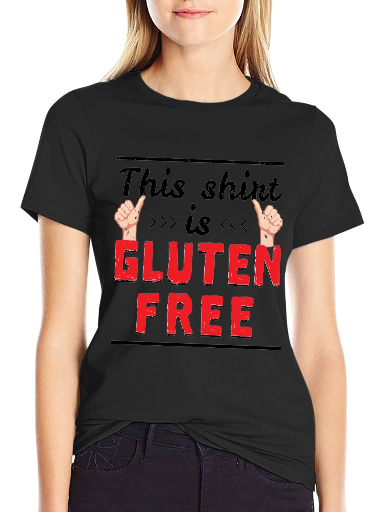 Gluten Free Funny T-Shirt Novelty Tee for Foodies