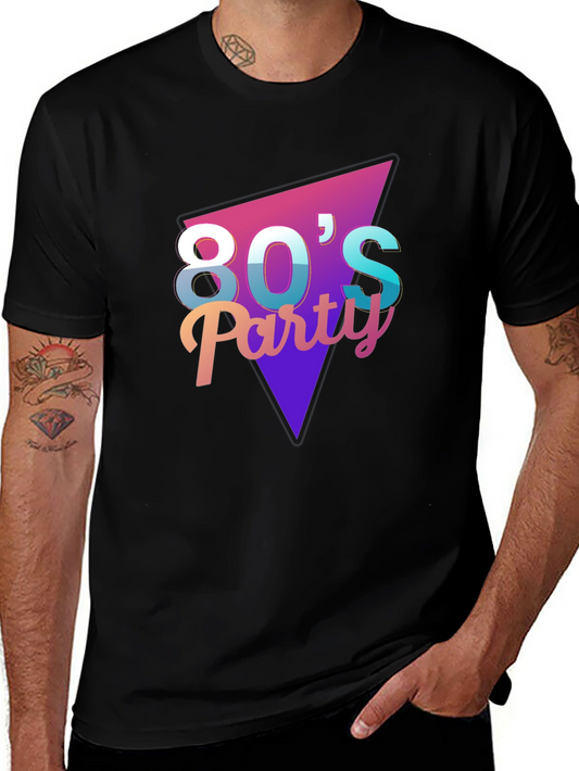 80s Party Graphic Tee - Retro Style