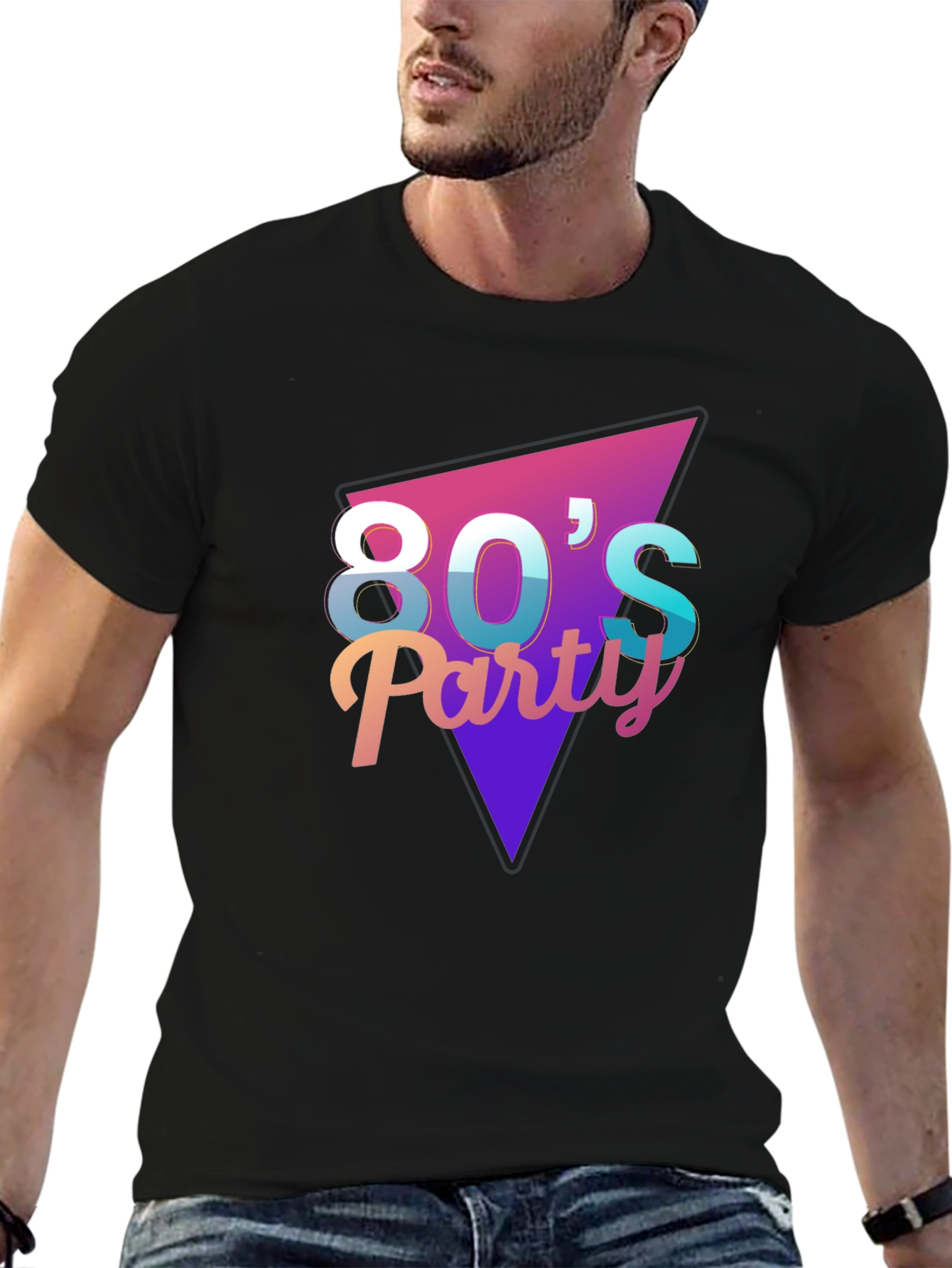 80s Party Graphic Tee - Retro Style