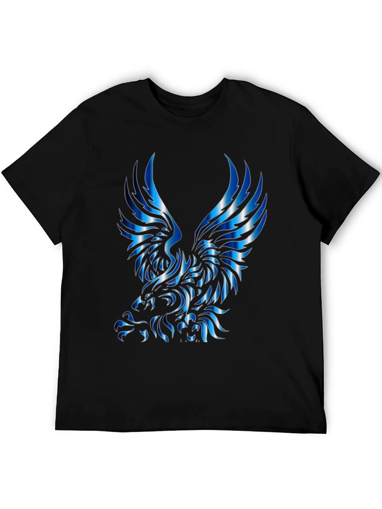 Bold Eagle Graphic Tee - Black