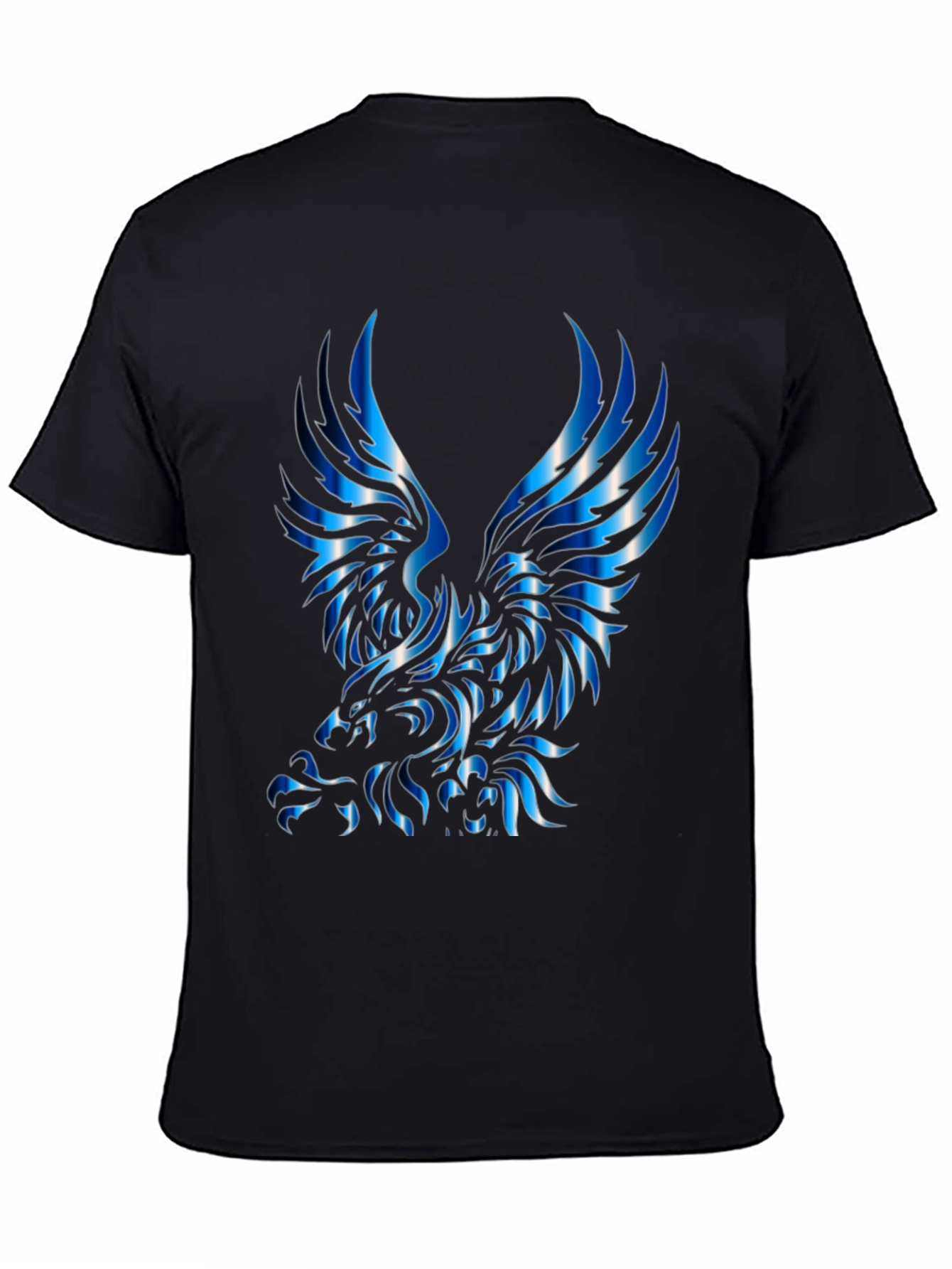Bold Eagle Graphic Tee - Black