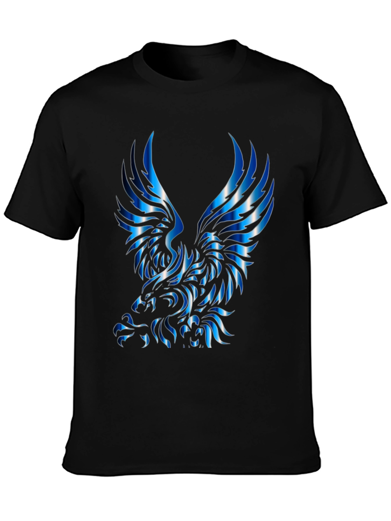 Bold Eagle Graphic Tee - Black