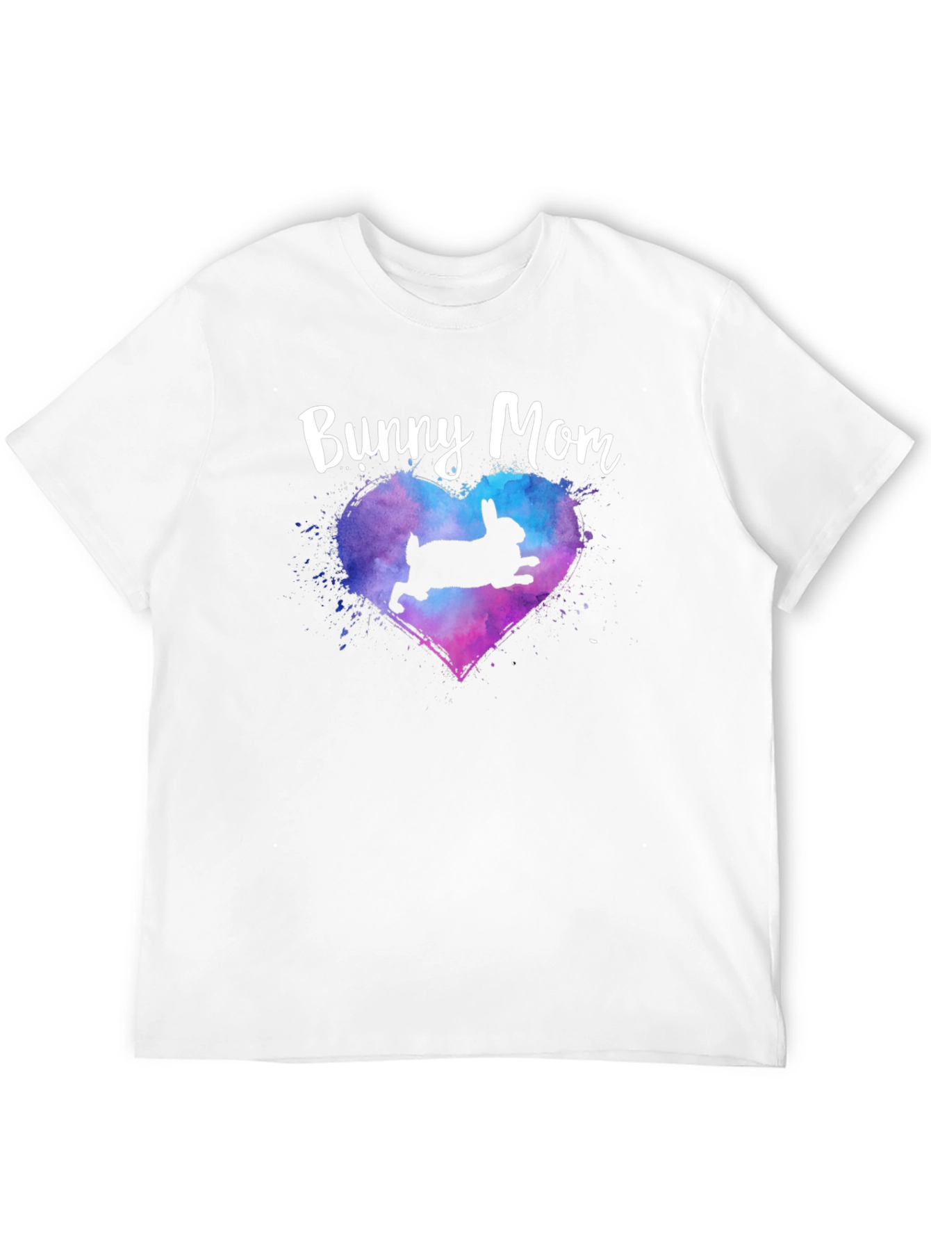 Bunny Mom T-Shirt - Cute Rabbit Heart Design