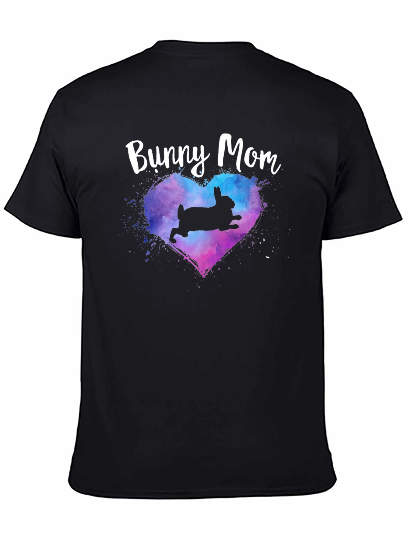 Bunny Mom T-Shirt - Cute Rabbit Heart Design