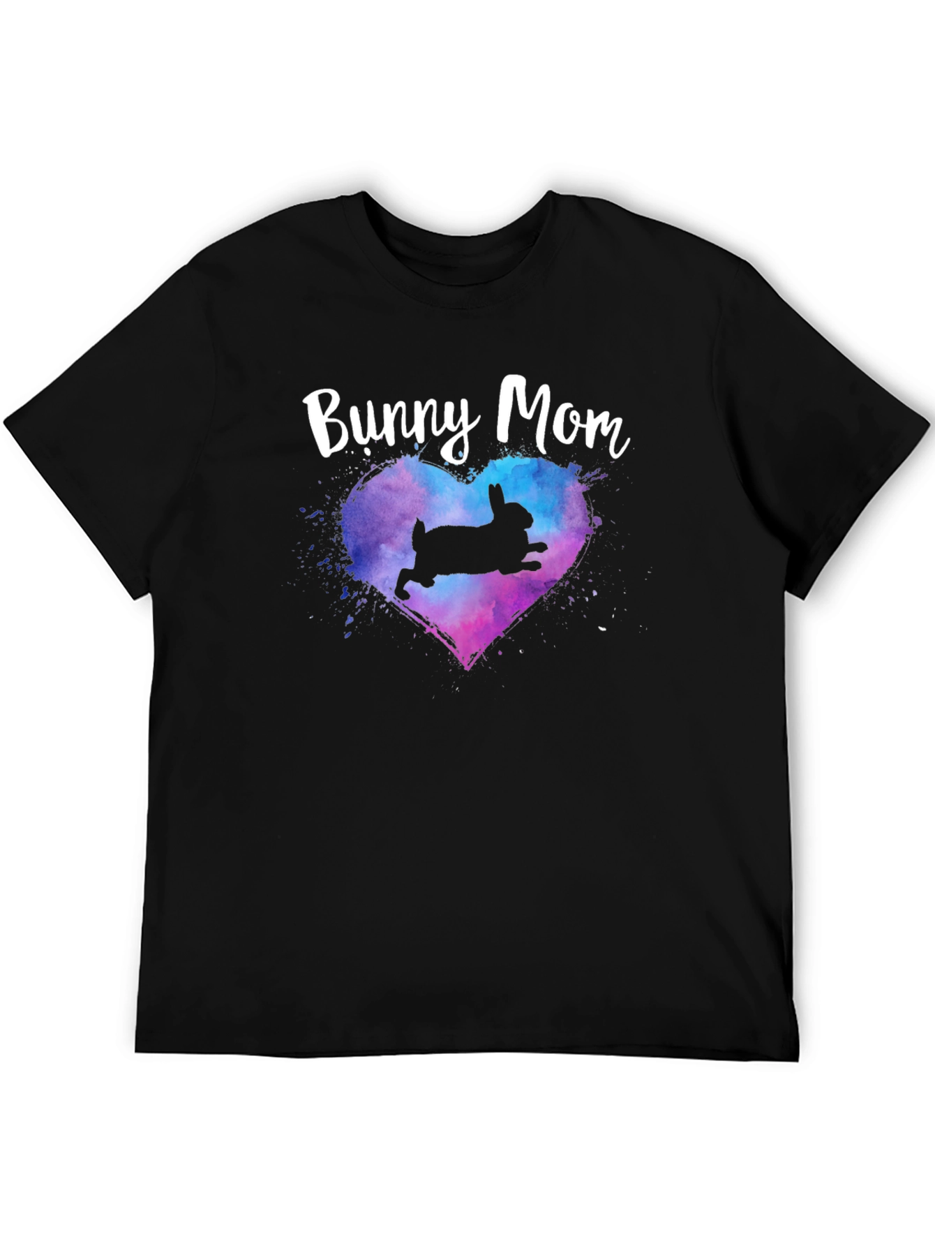 Bunny Mom T-Shirt - Cute Rabbit Heart Design