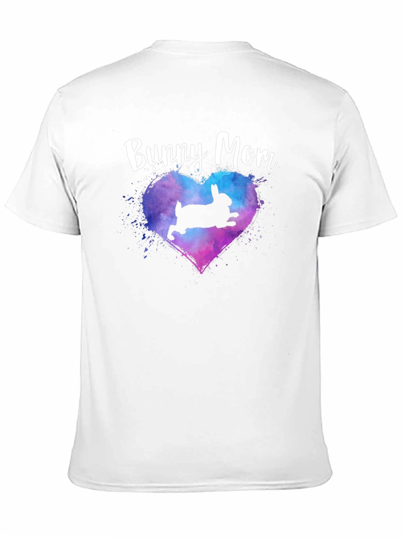 Bunny Mom T-Shirt - Cute Rabbit Heart Design