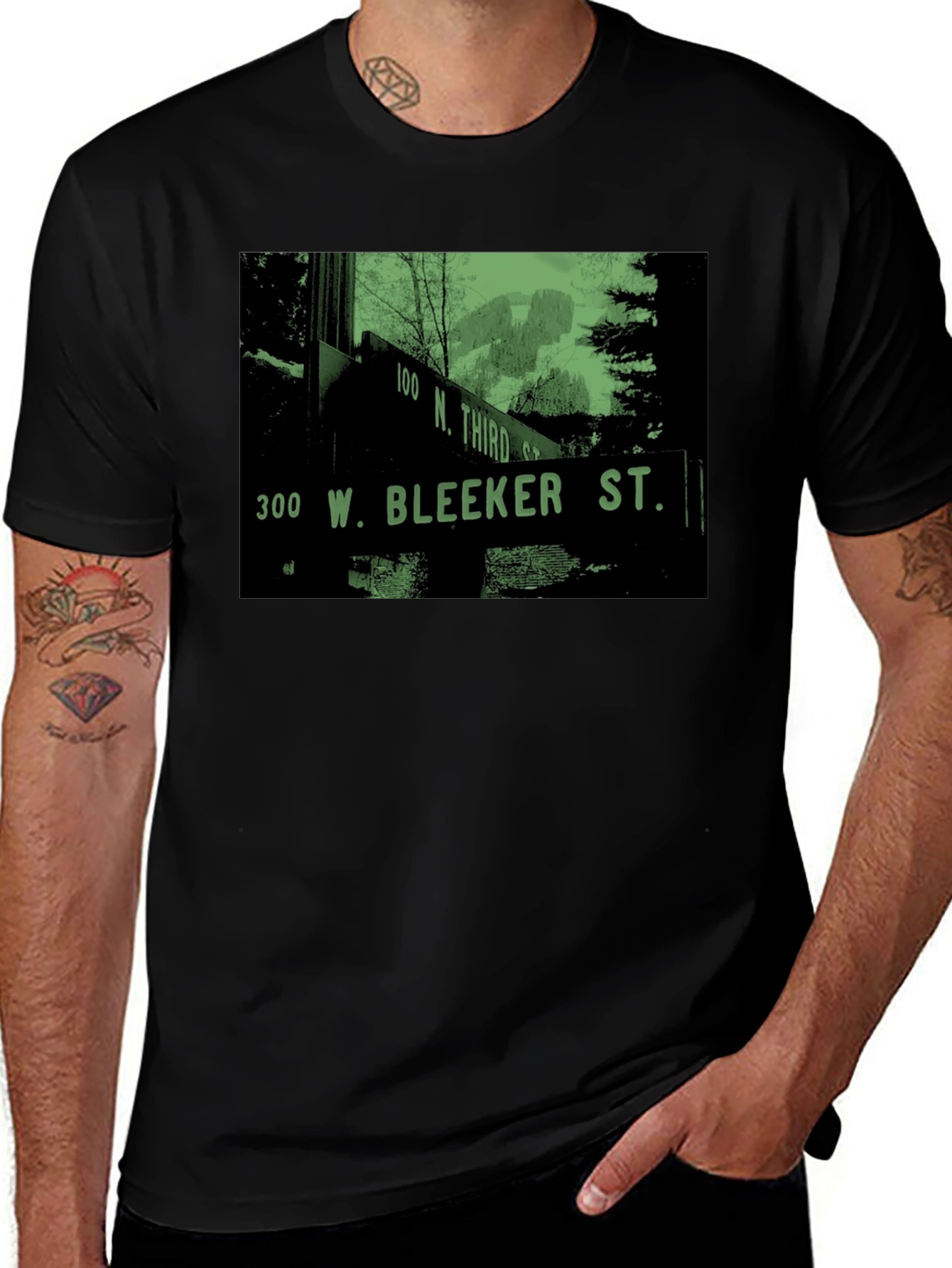 Bleeker St. T-Shirt - Retro Street Sign Tee