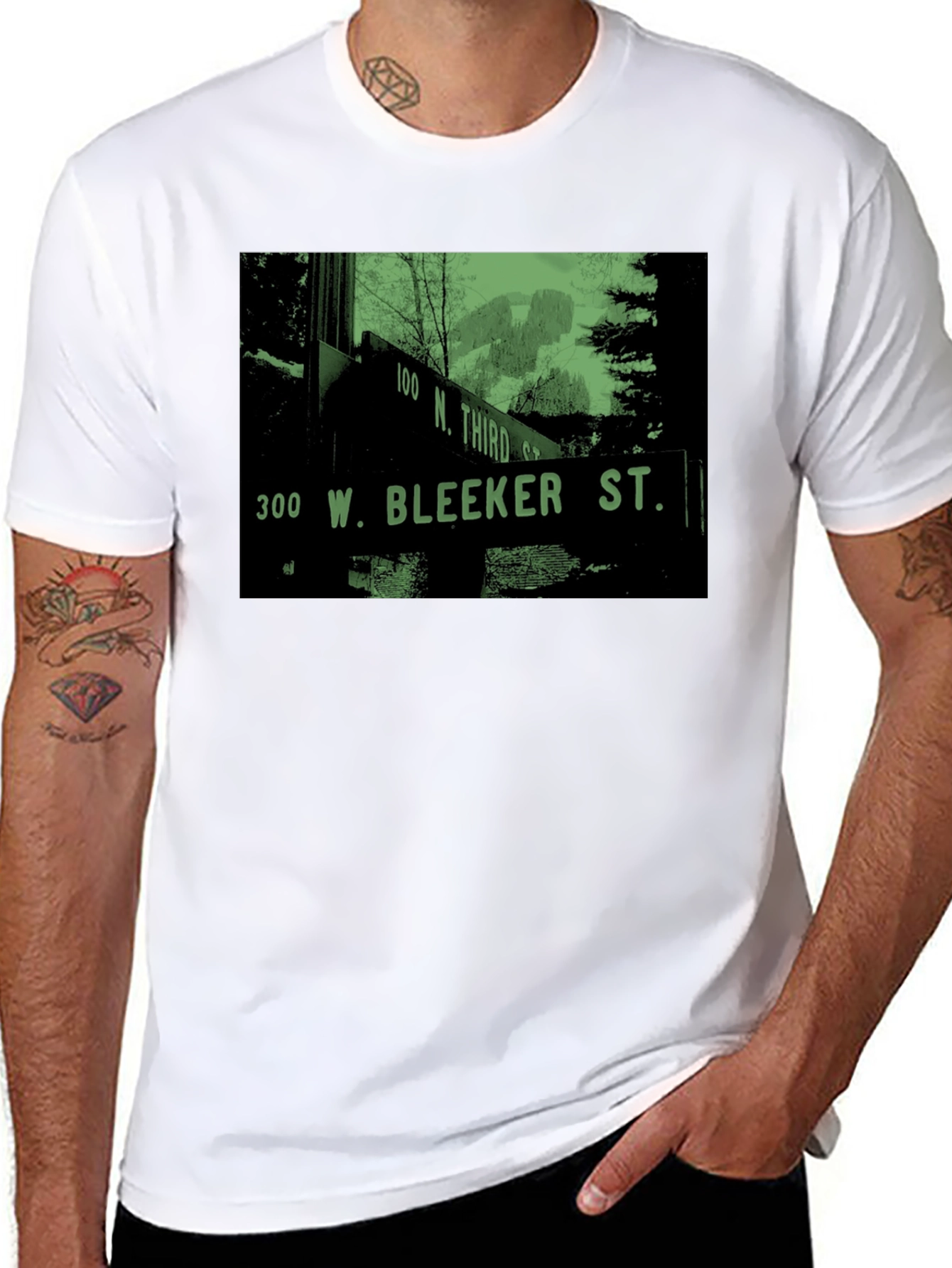 Bleeker St. T-Shirt - Retro Street Sign Tee