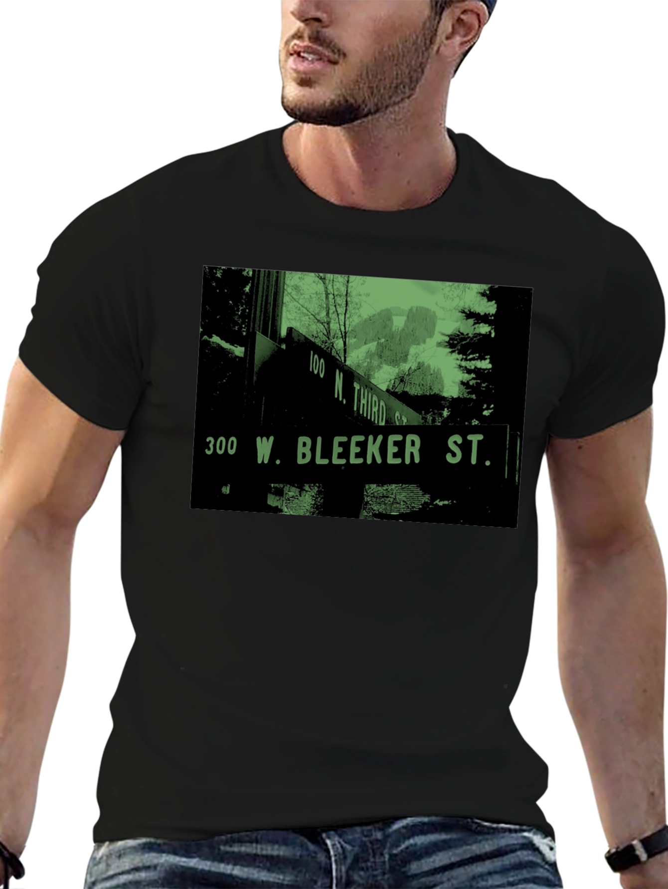Bleeker St. T-Shirt - Retro Street Sign Tee