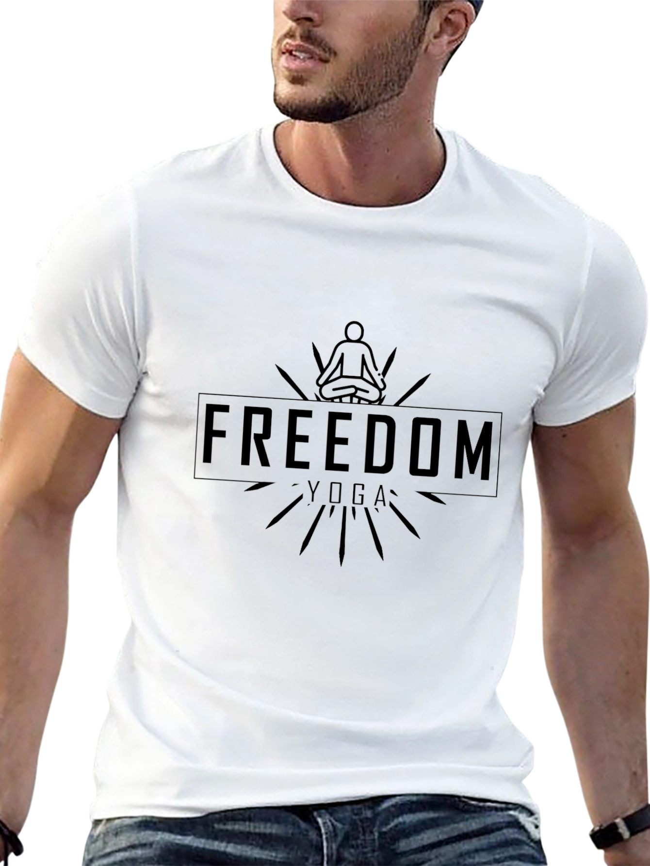 Freedom Yoga Graphic Print Tee