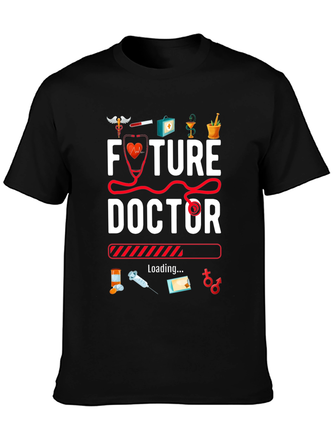 Future Doctor Loading Graphic T-Shirt