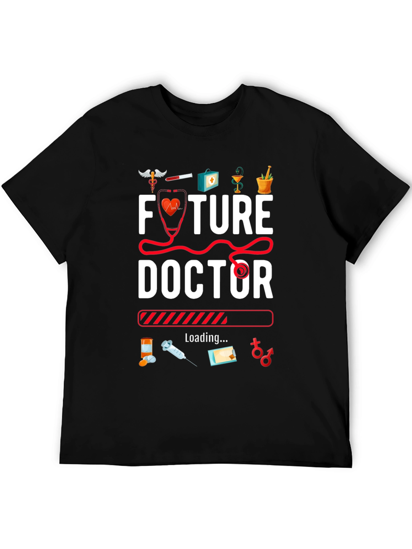Future Doctor Loading Graphic T-Shirt