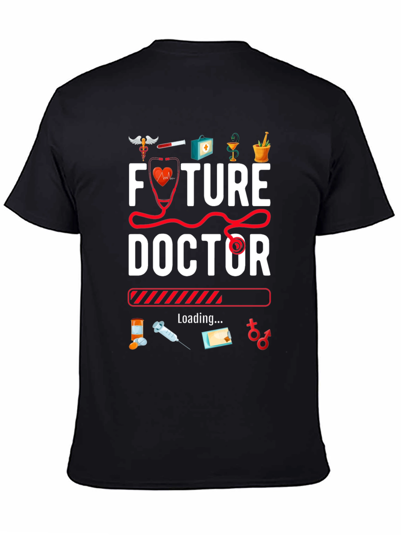 Future Doctor Loading Graphic T-Shirt