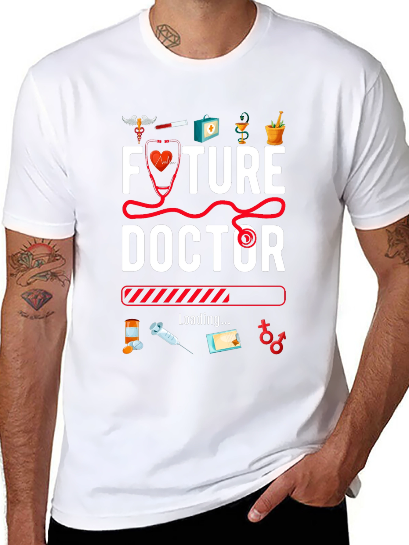 Future Doctor Loading Graphic T-Shirt