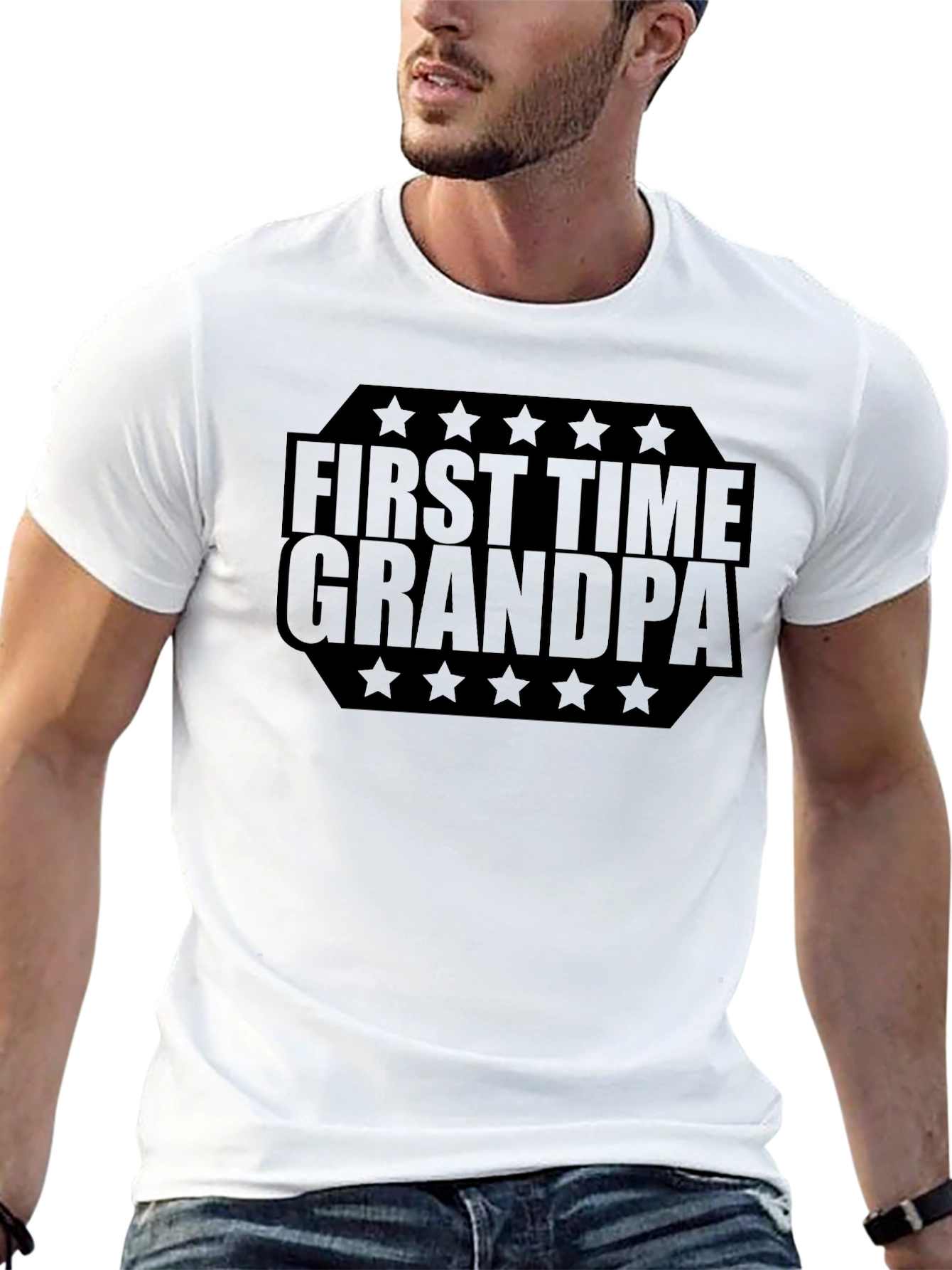 First Time Grandpa T-Shirt - New Grandparent Gift