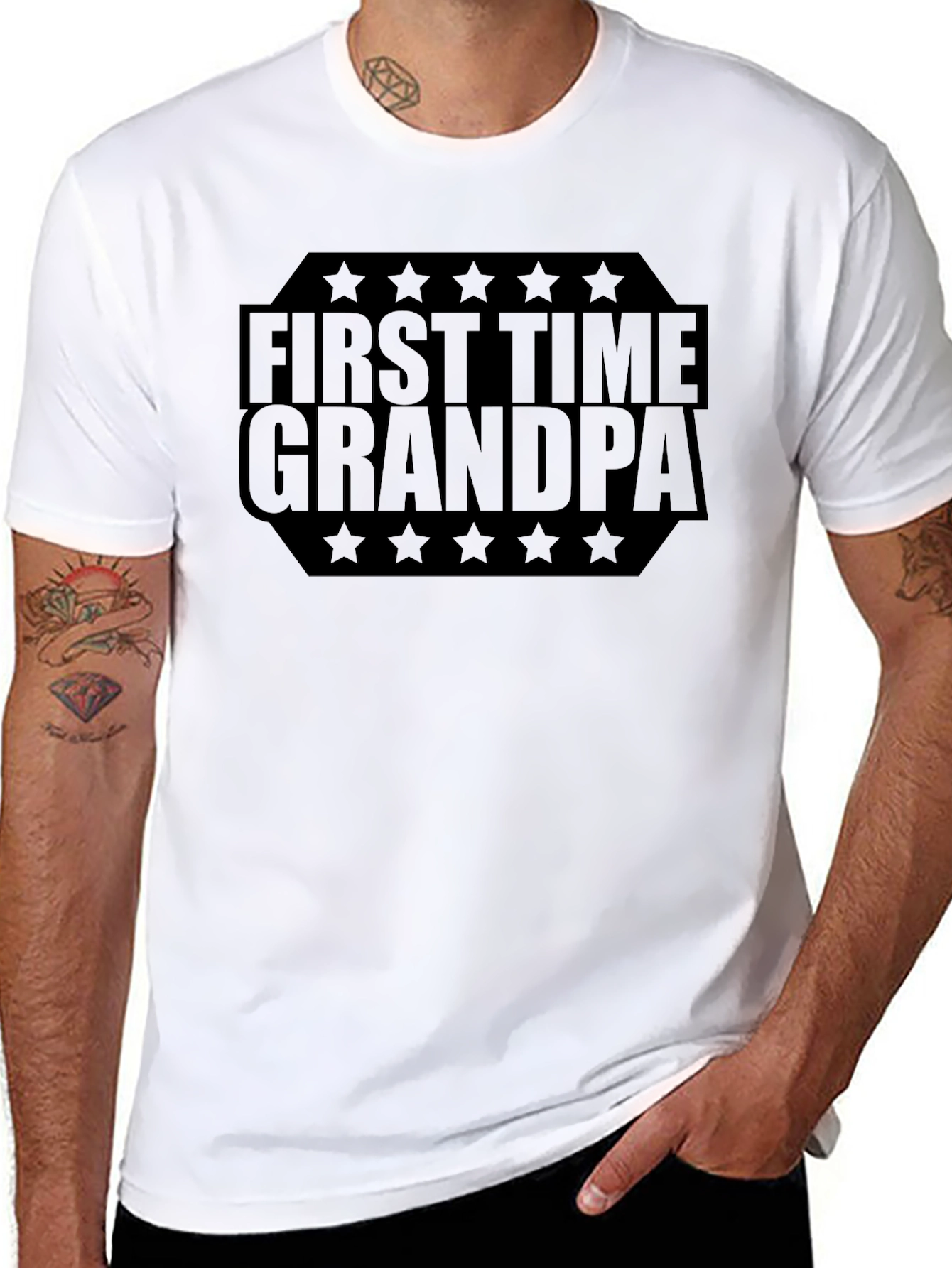 First Time Grandpa T-Shirt - New Grandparent Gift